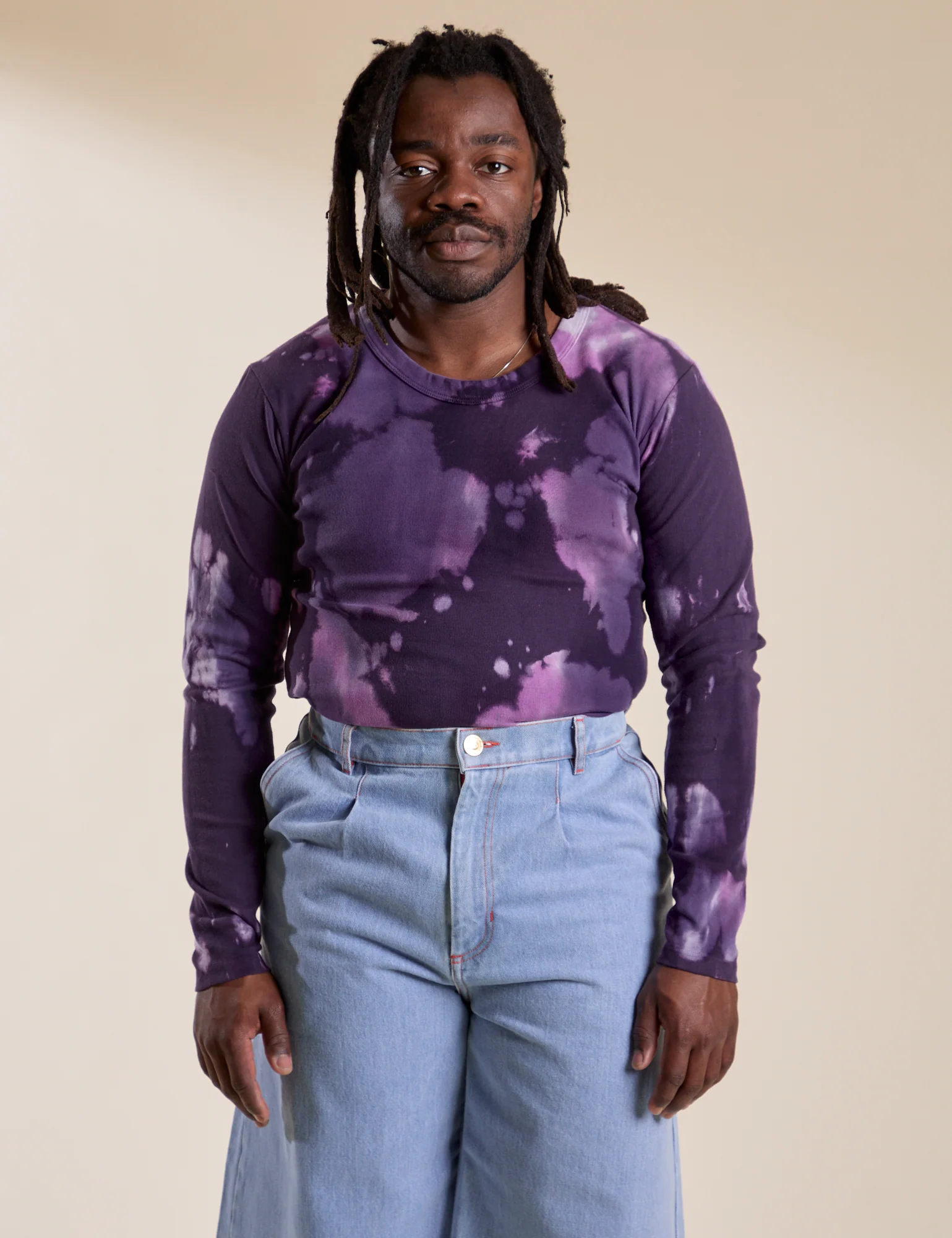 Long Sleeve Baby Tee - Dark Lavender - Image 25