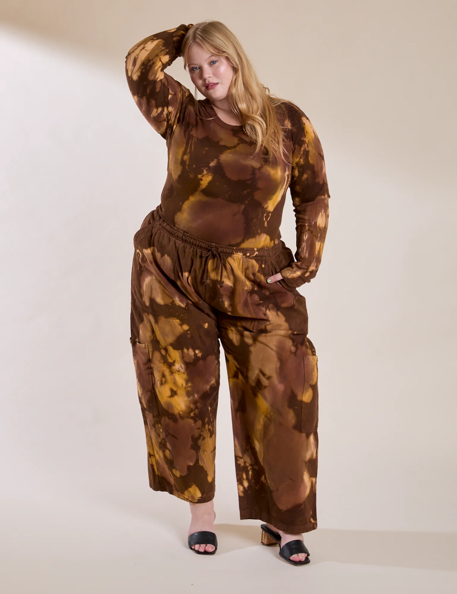 Long Sleeve Baby Tee - Honey Brown - Image 15