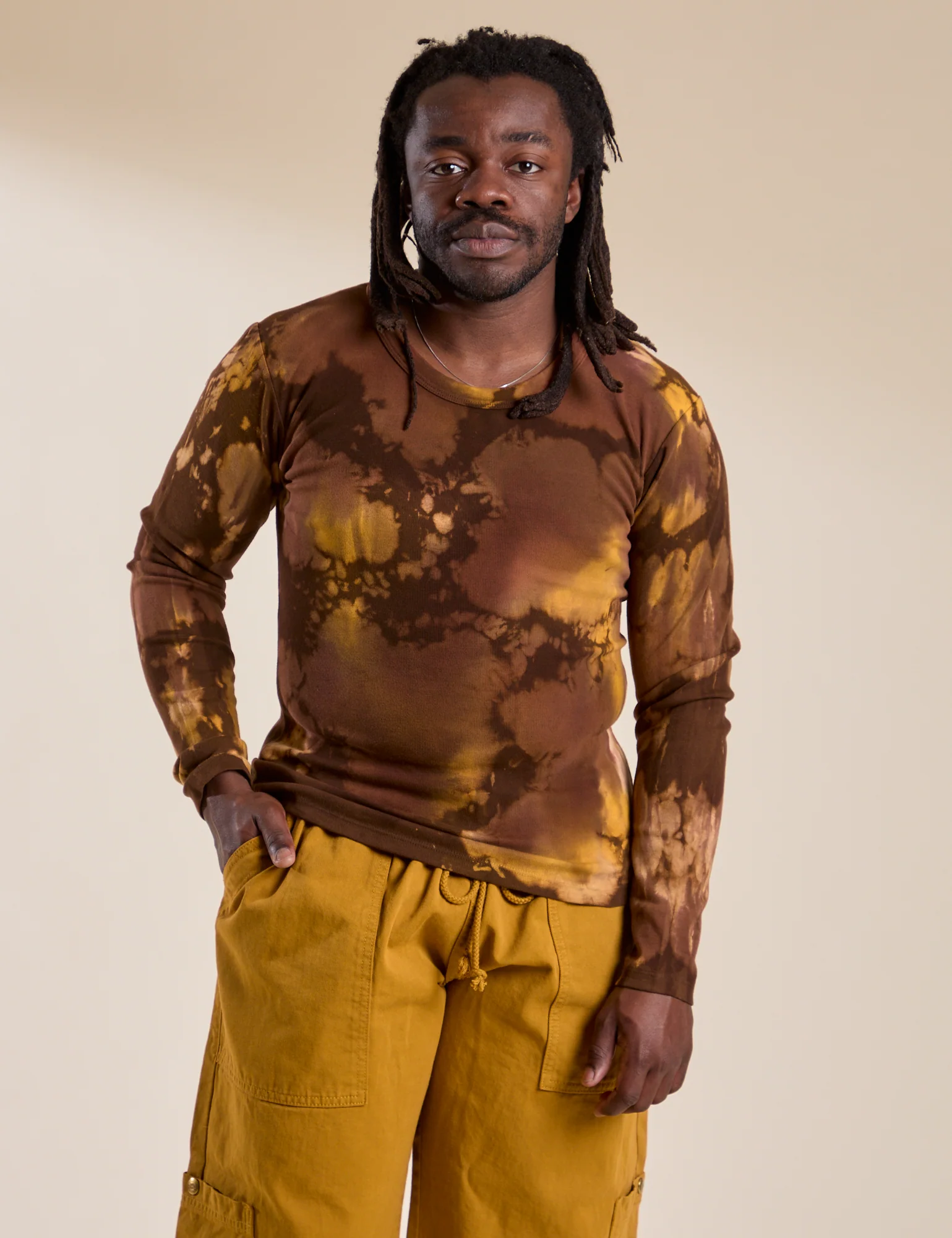 Long Sleeve Baby Tee - Honey Brown - Image 17