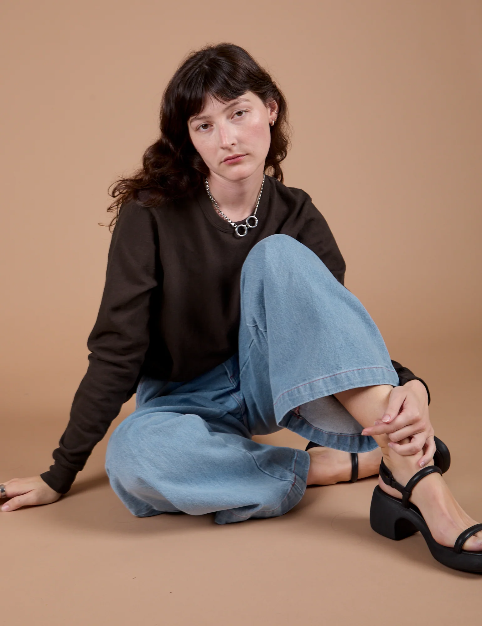 Long Sleeve Burly Tee - Espresso Brown - Image 14
