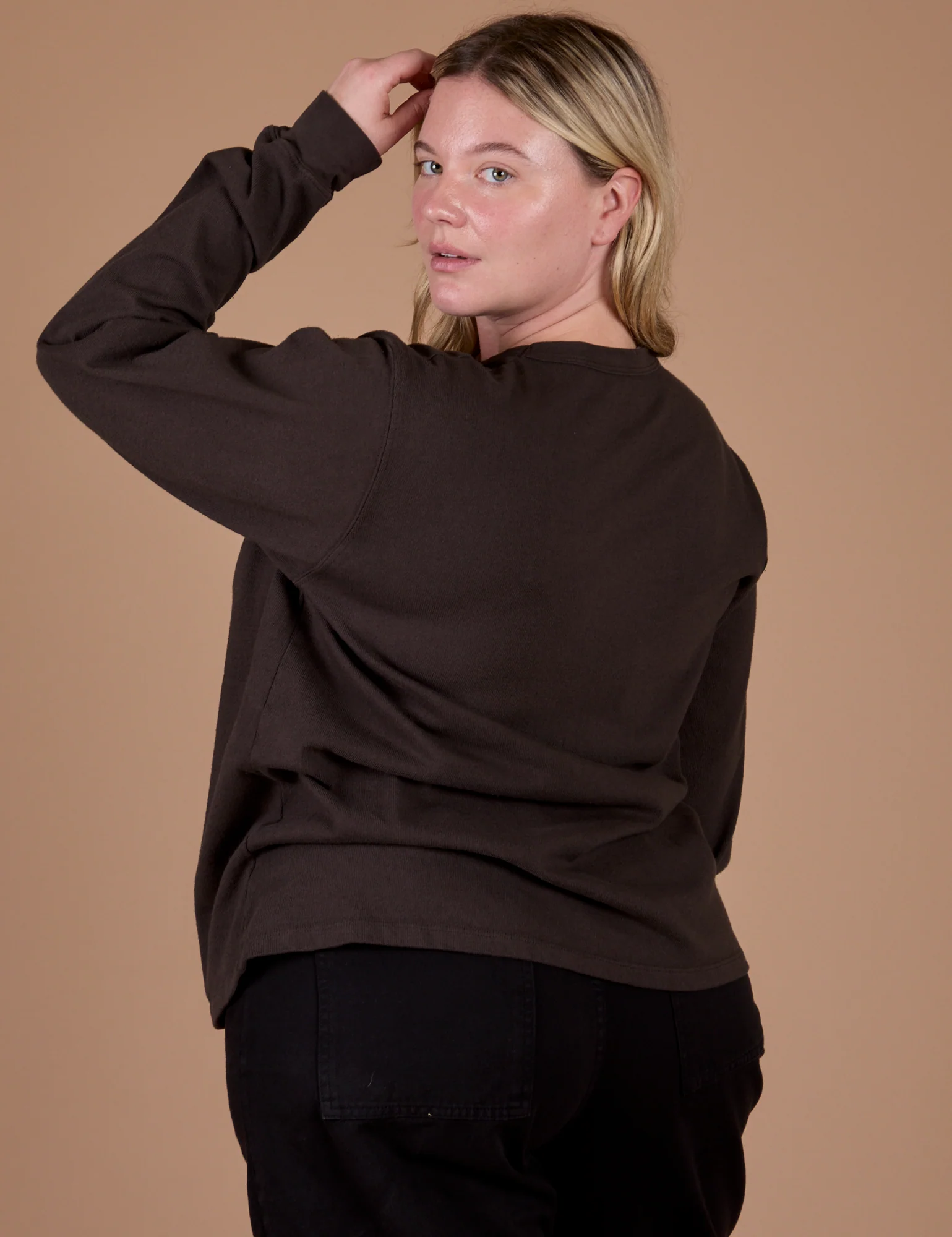 Long Sleeve Burly Tee - Espresso Brown - Image 20