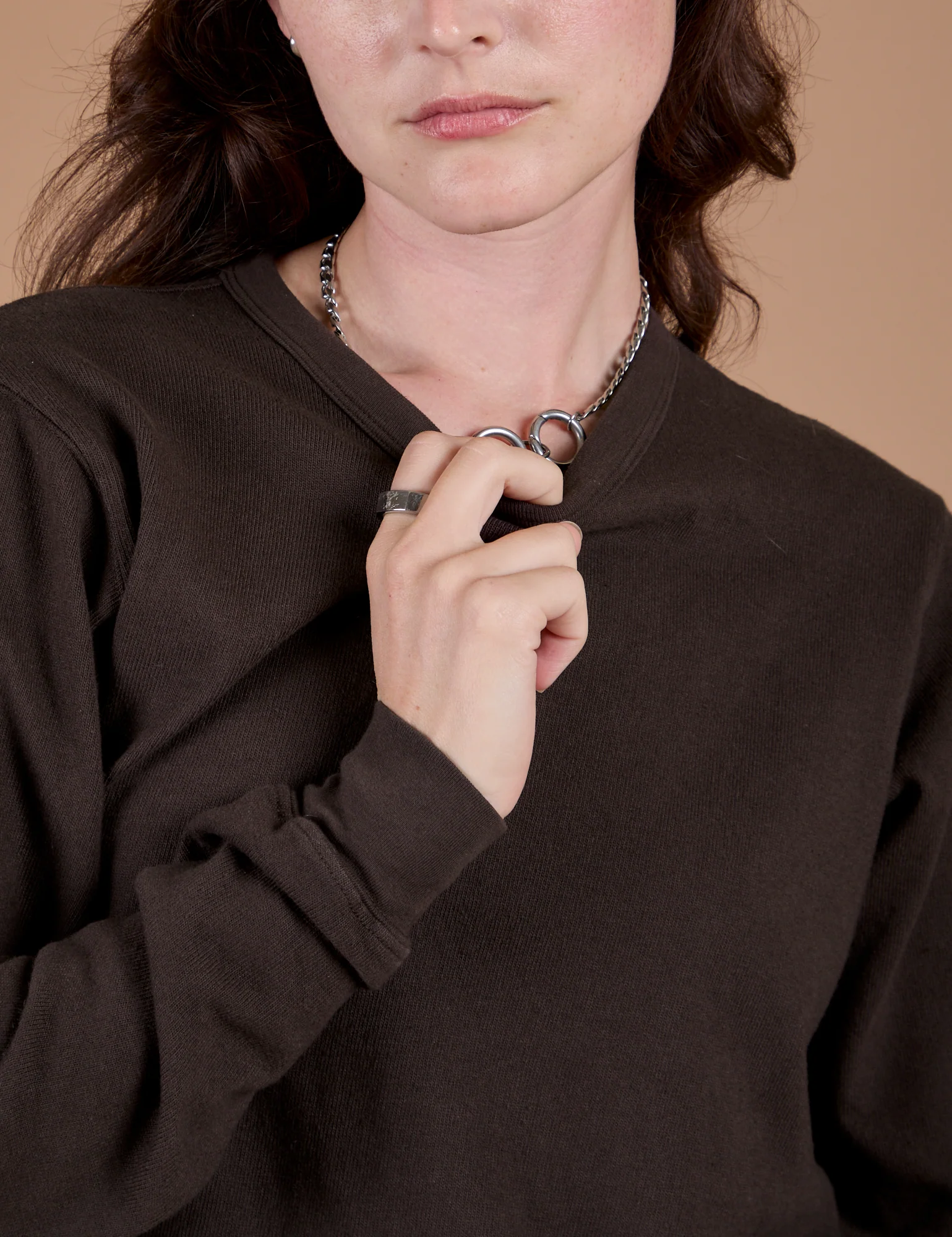 Long Sleeve Burly Tee - Espresso Brown - Image 4