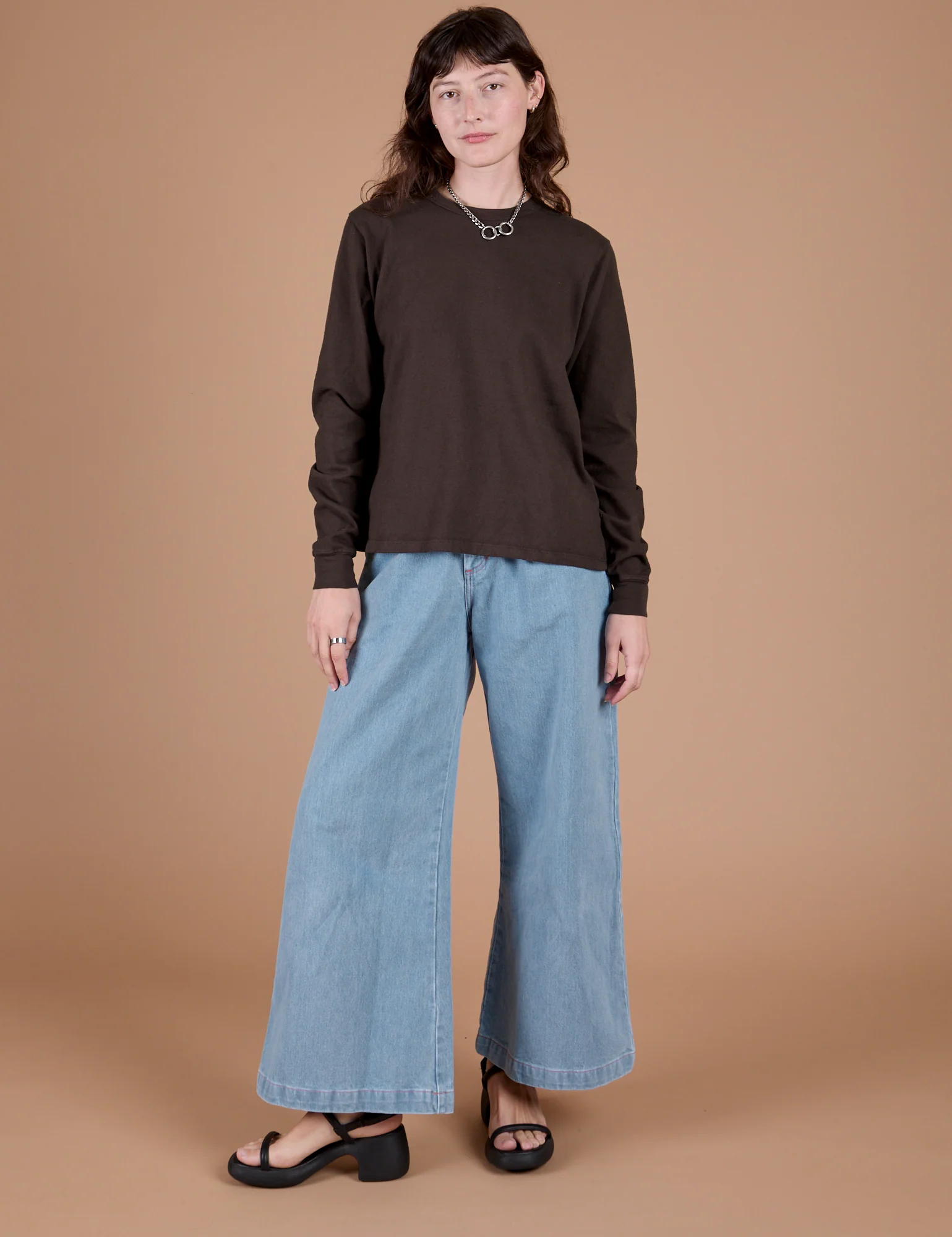 Long Sleeve Burly Tee - Espresso Brown - Image 5