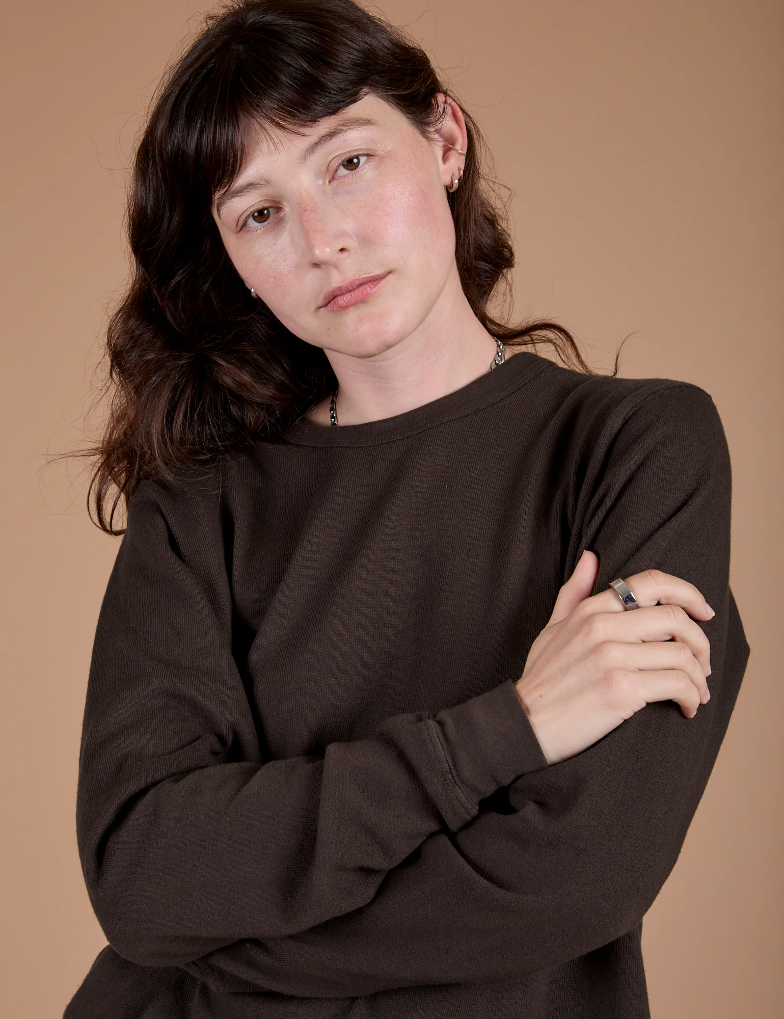 Long Sleeve Burly Tee - Espresso Brown - Image 6