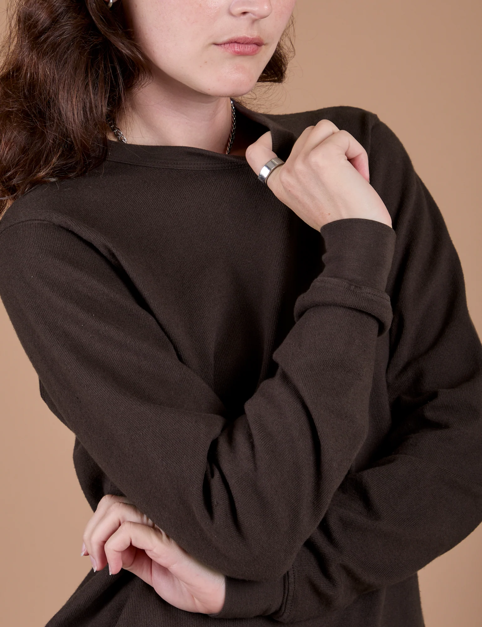 Long Sleeve Burly Tee - Espresso Brown - Image 8