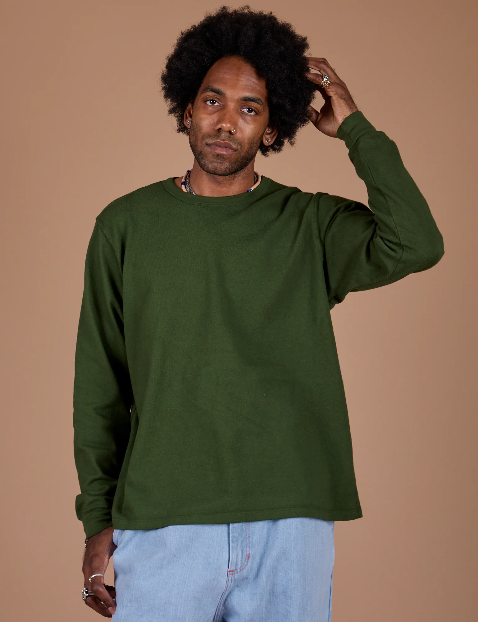 Long Sleeve Burly Tee - Evergreen - Image 18