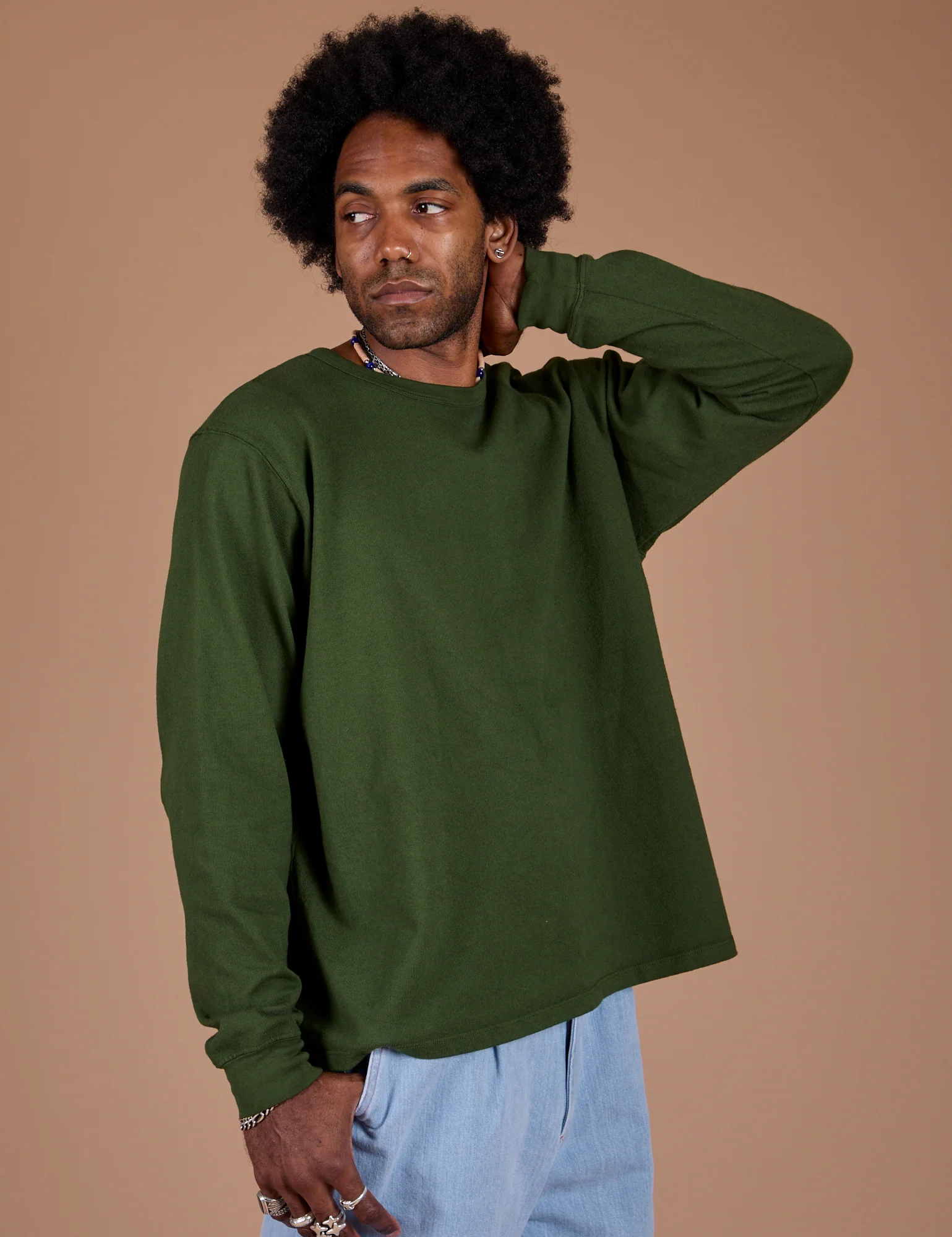 Long Sleeve Burly Tee - Evergreen - Image 21