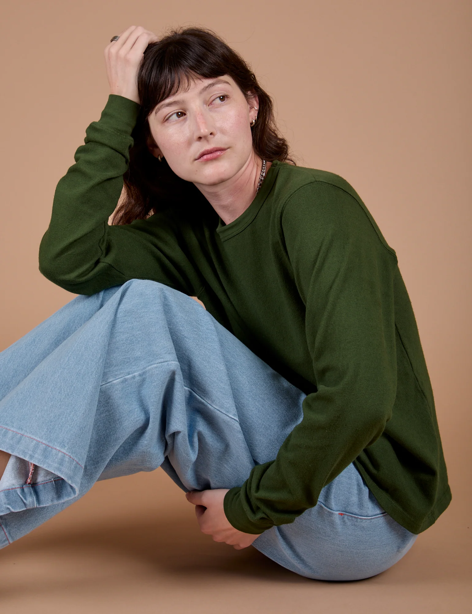 Long Sleeve Burly Tee - Evergreen - Image 9
