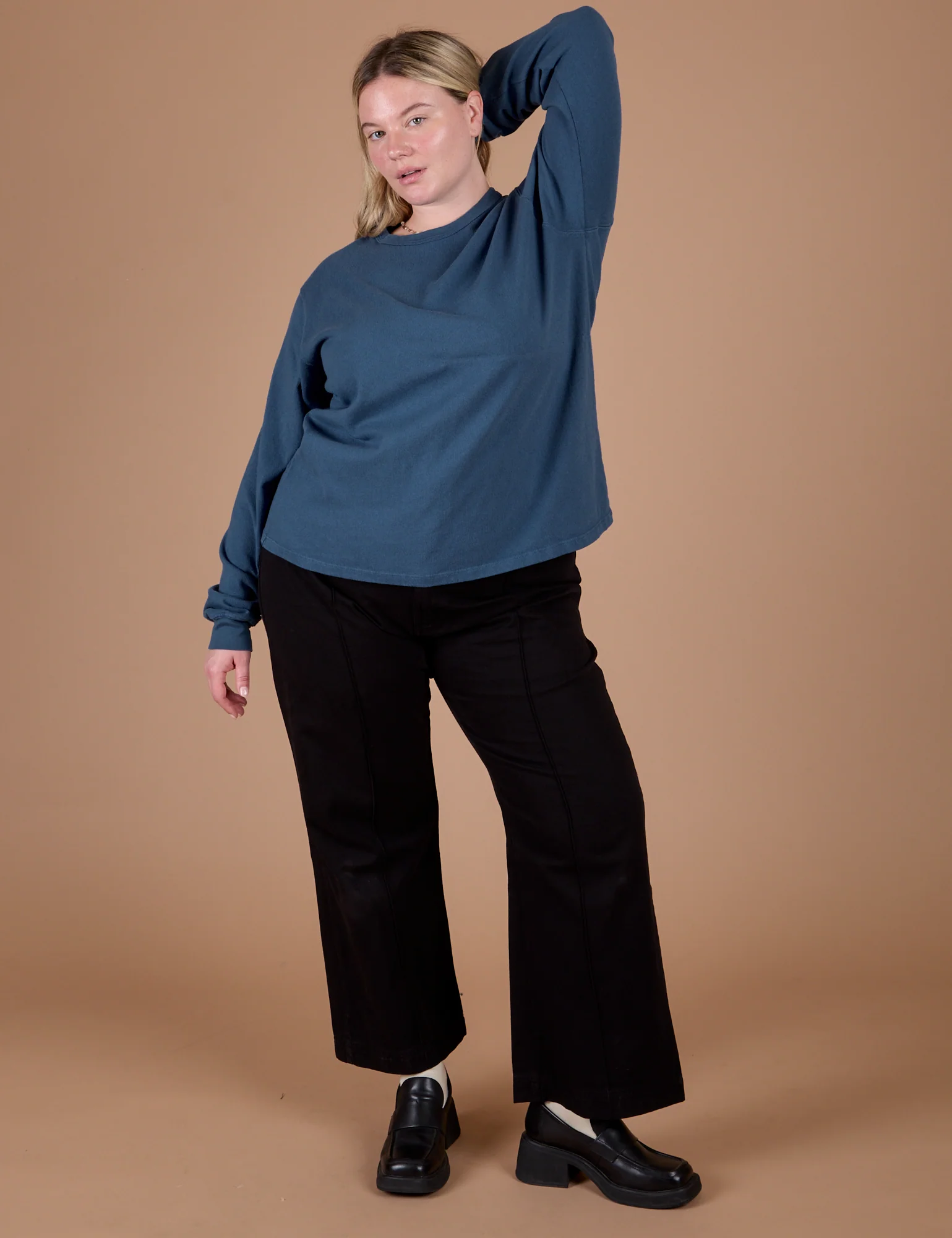 Long Sleeve Burly Tee - French Blue - Image 5