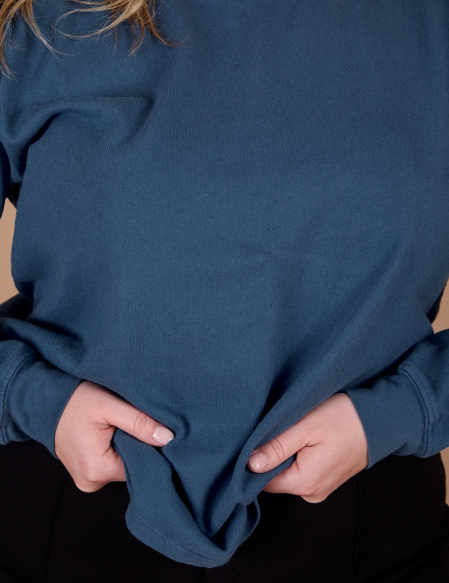 Long Sleeve Burly Tee - French Blue - Image 6