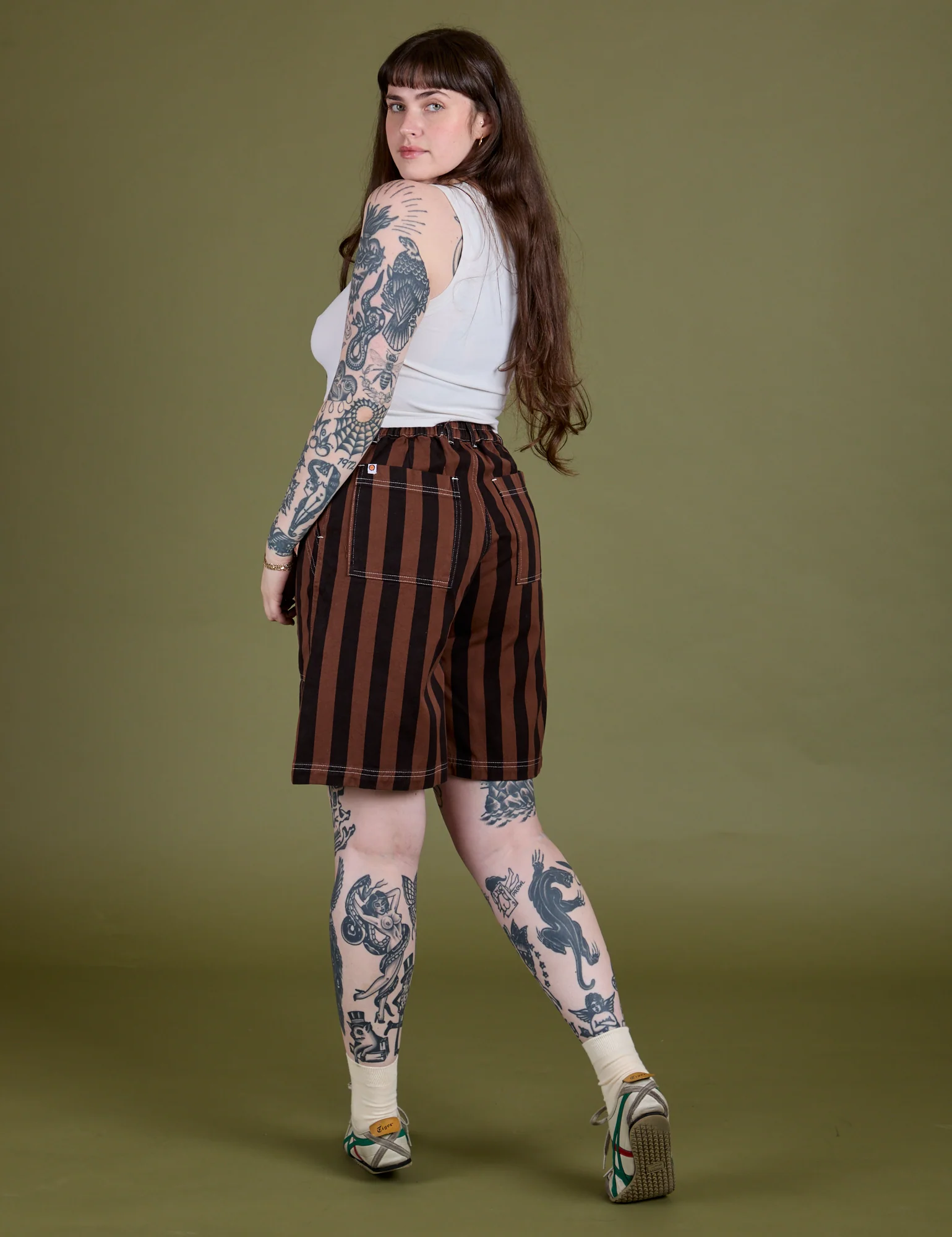Longline Work Shorts - Fudgesicle Brown - Image 10