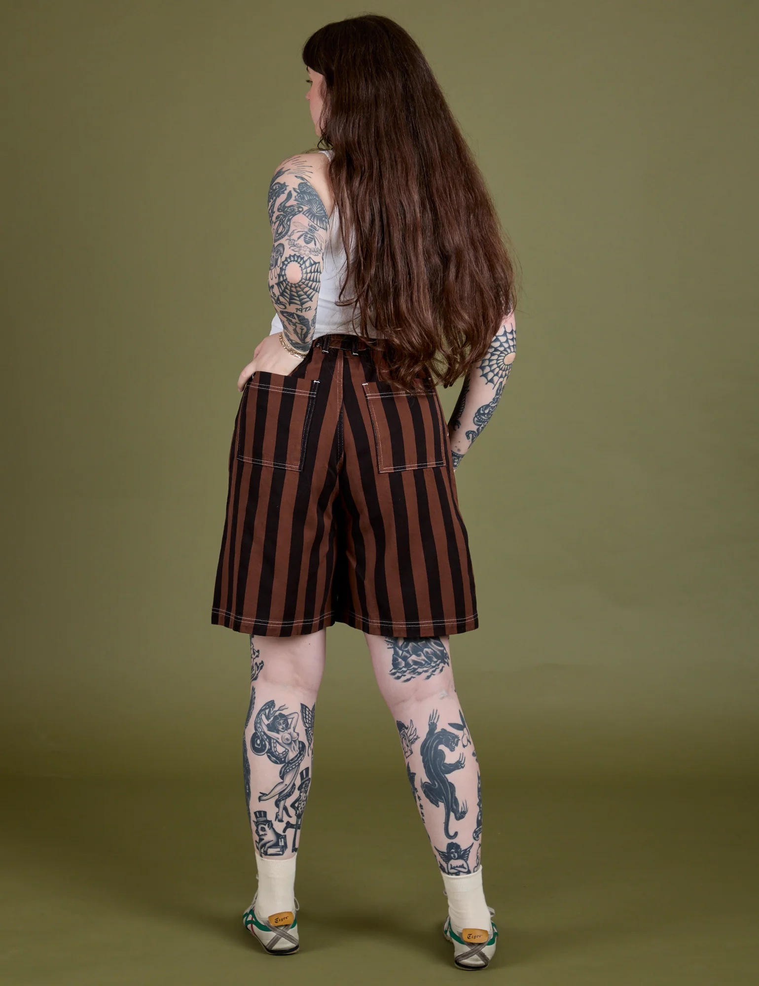 Longline Work Shorts - Fudgesicle Brown - Image 12