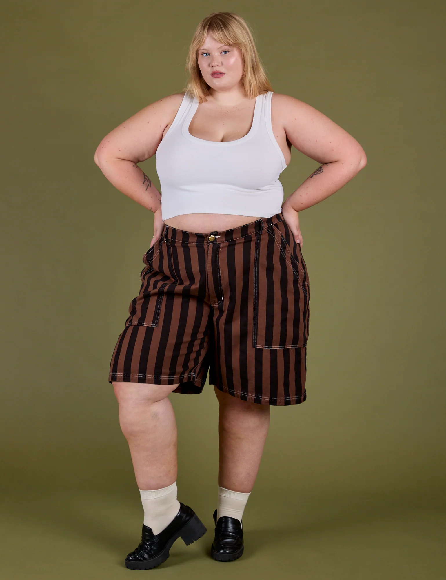 Longline Work Shorts - Fudgesicle Brown - Image 14