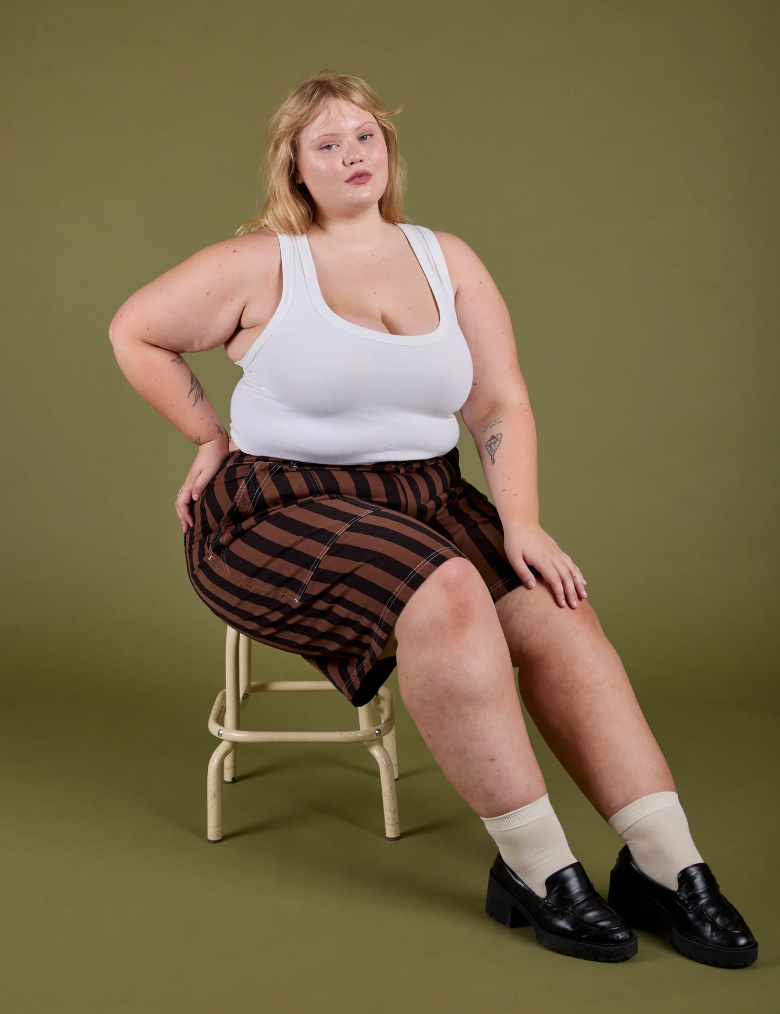 Longline Work Shorts - Fudgesicle Brown - Image 17