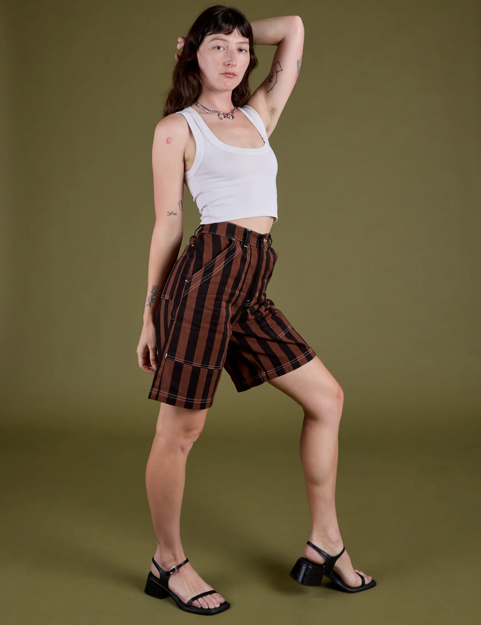 Longline Work Shorts - Fudgesicle Brown - Image 20