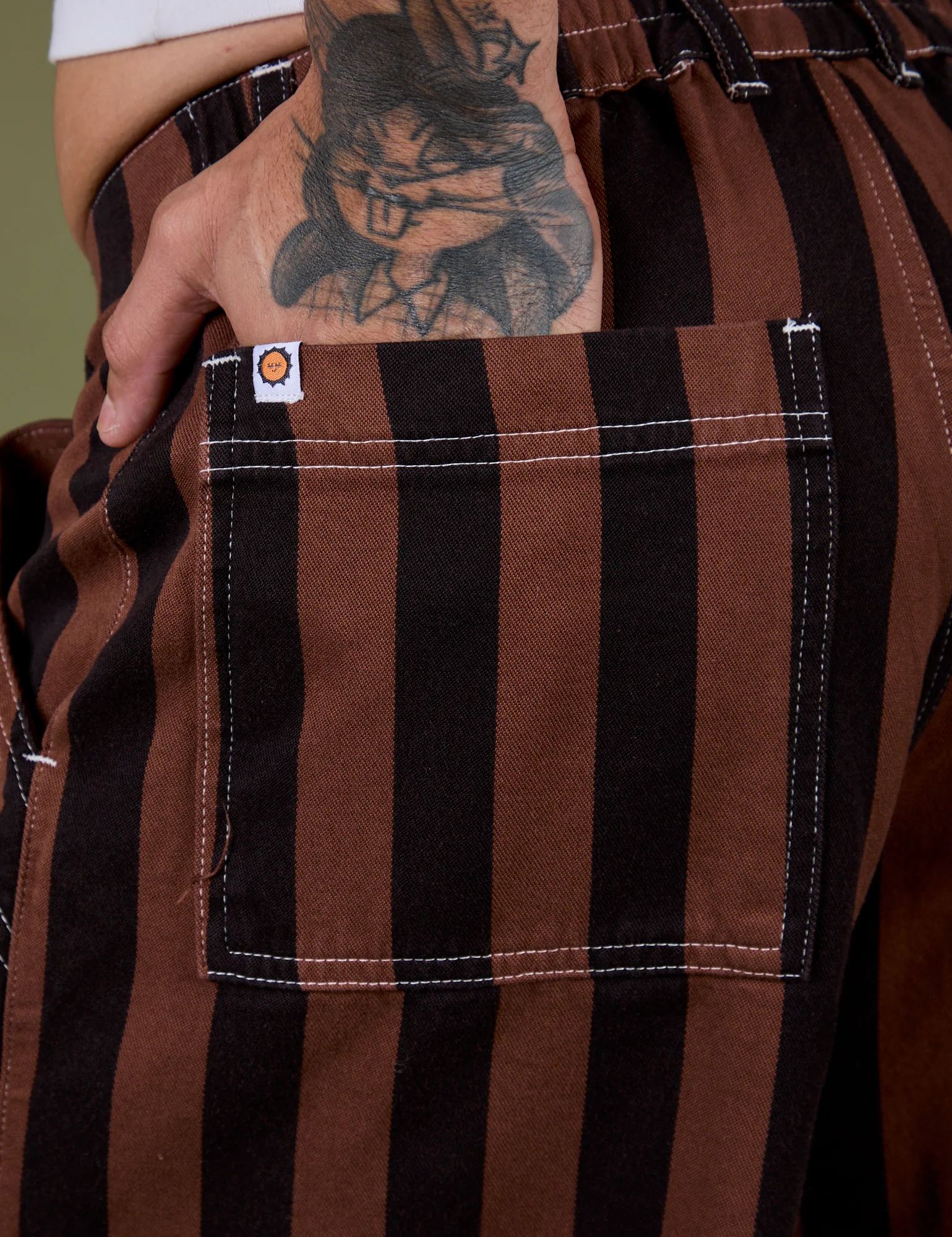 Longline Work Shorts - Fudgesicle Brown - Image 5