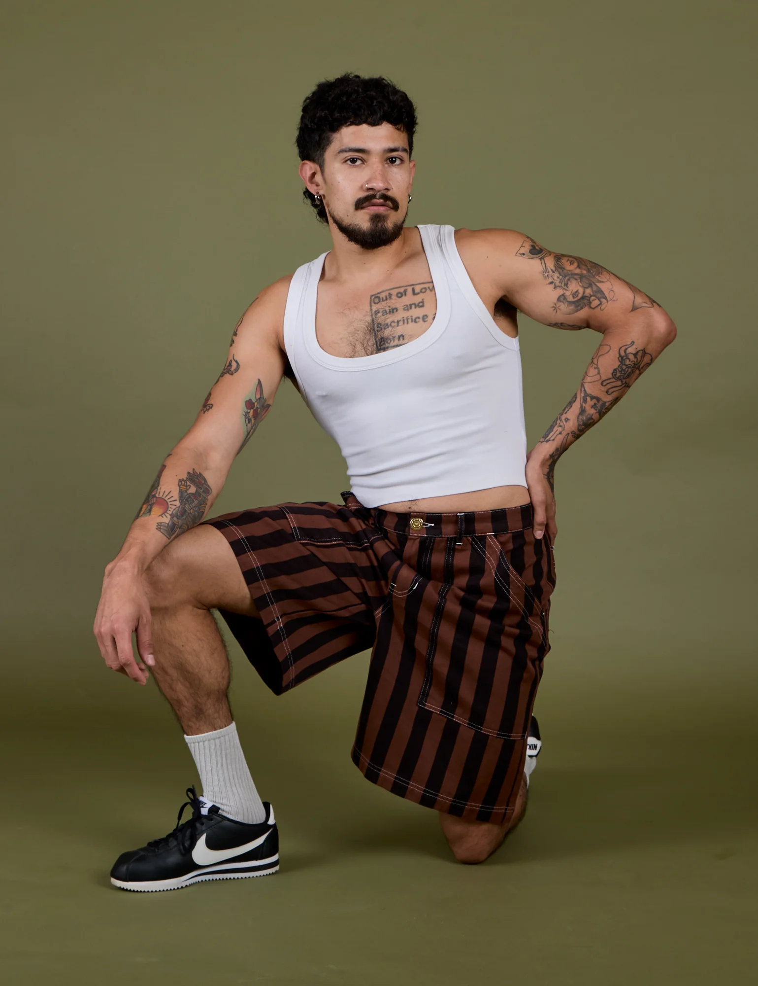 Longline Work Shorts - Fudgesicle Brown - Image 6