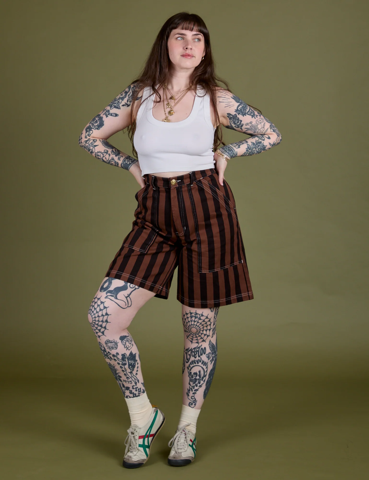 Longline Work Shorts - Fudgesicle Brown - Image 7