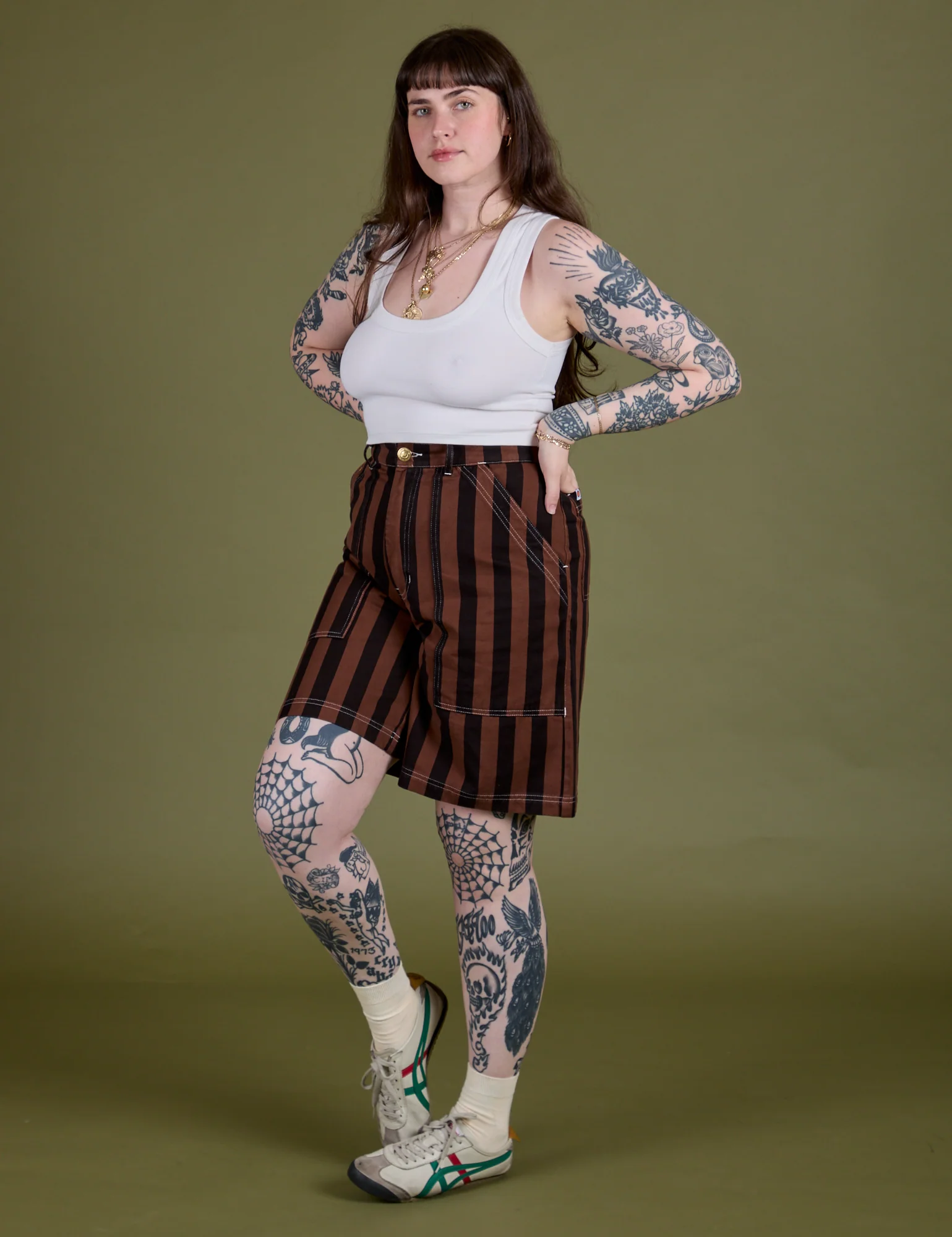 Longline Work Shorts - Fudgesicle Brown - Image 9