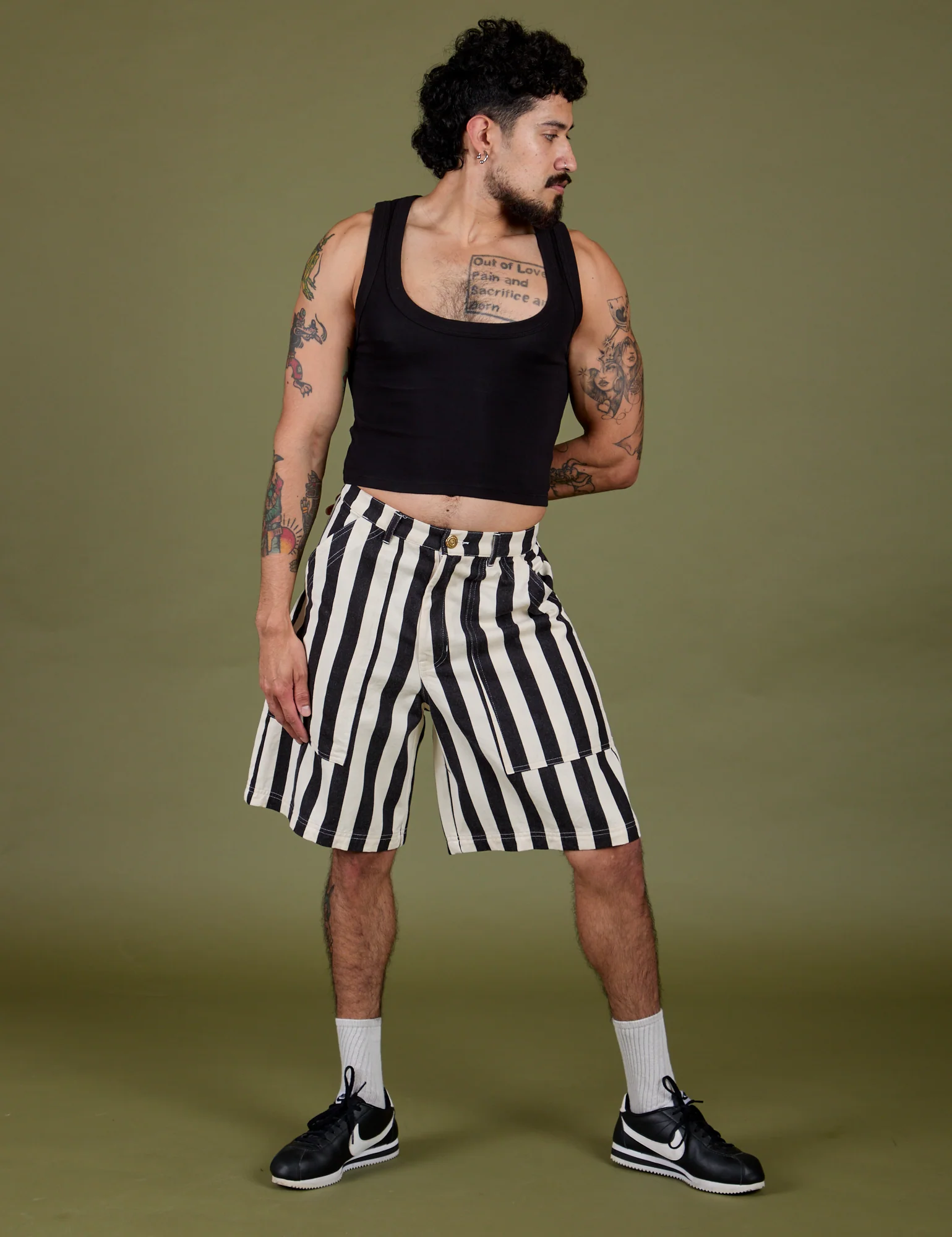 Longline Work Shorts - Natural - Image 13