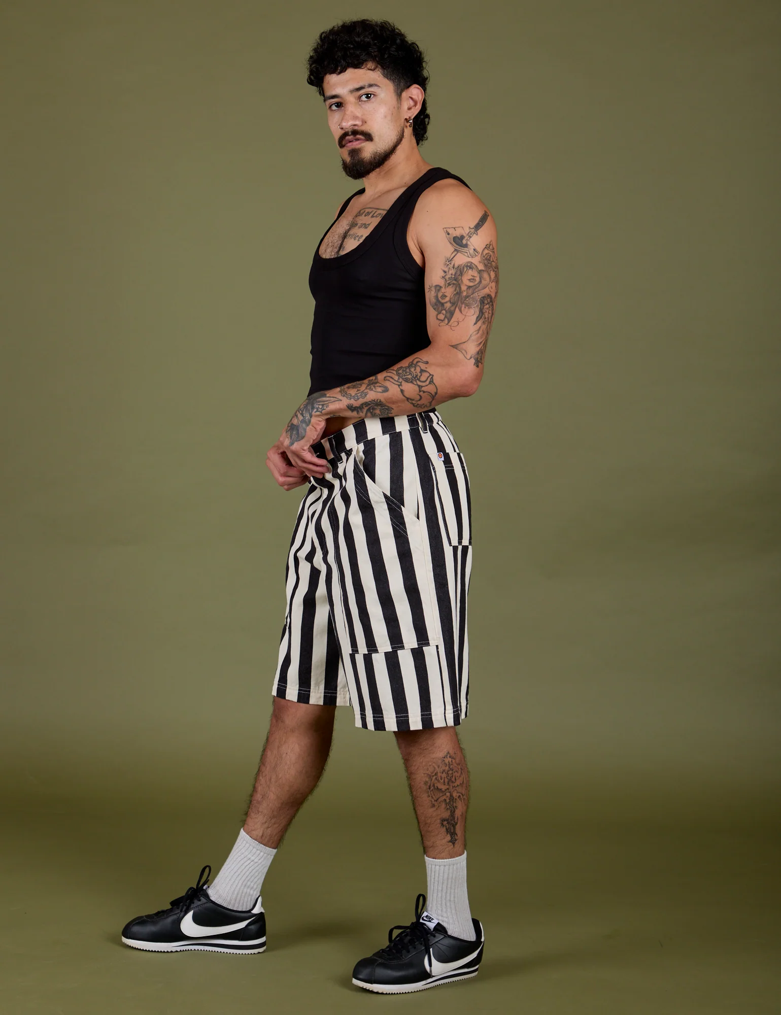 Longline Work Shorts - Natural - Image 15