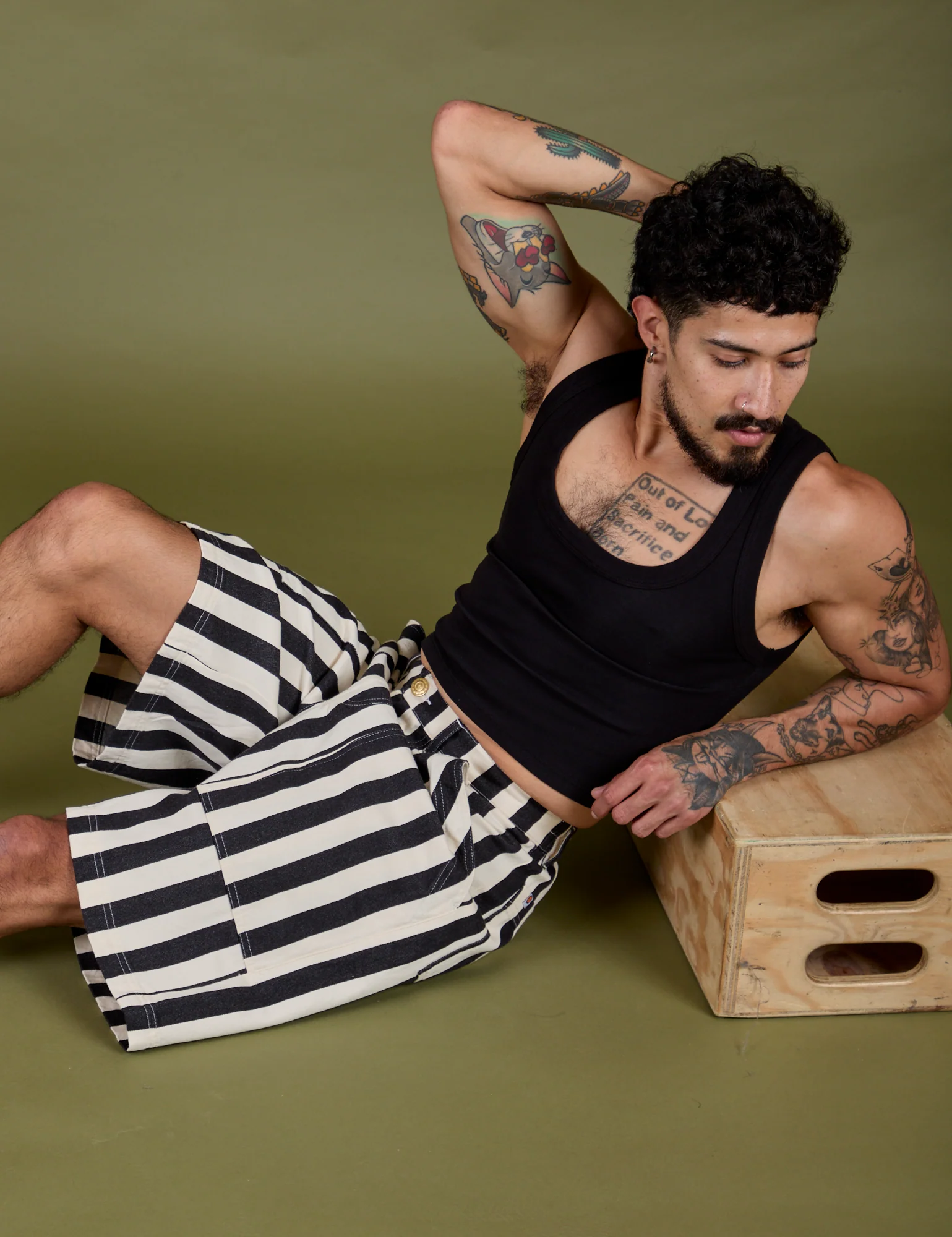 Longline Work Shorts - Natural - Image 18