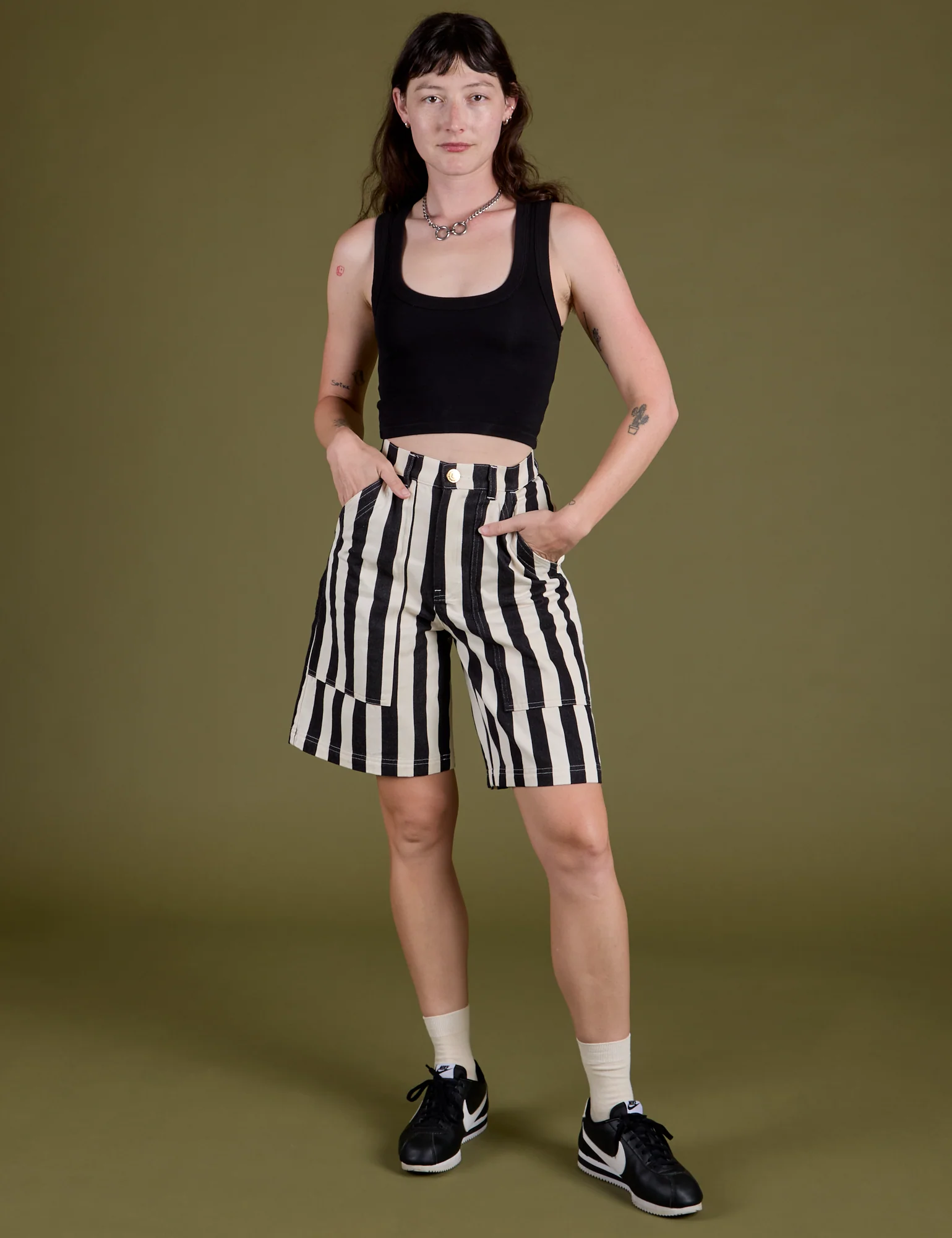 Longline Work Shorts - Natural - Image 19