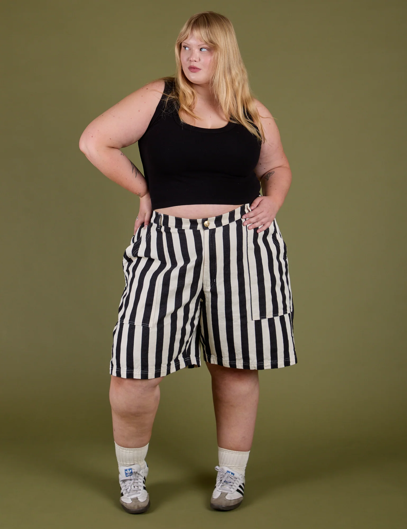 Longline Work Shorts - Natural - Image 8