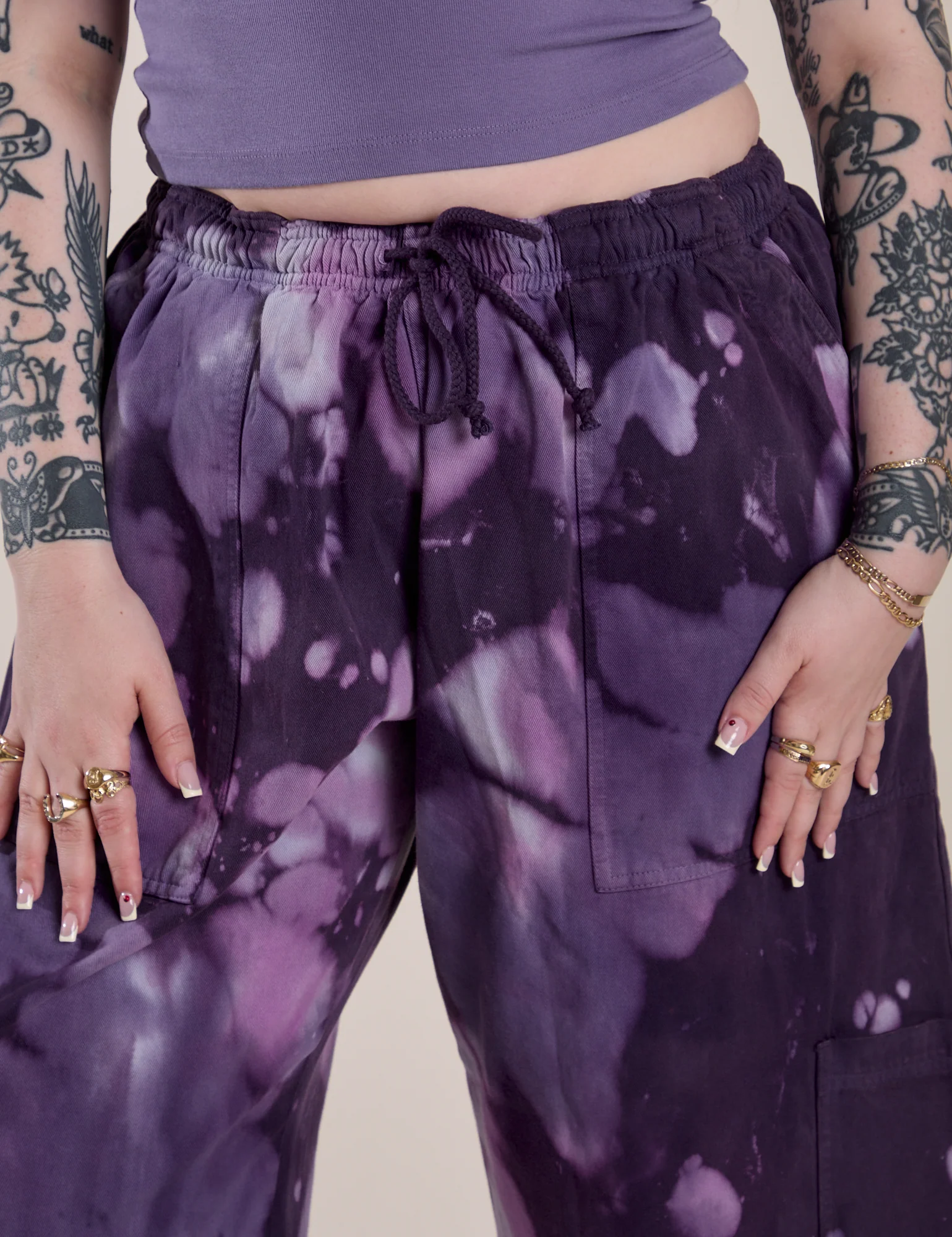 Magic Waters Drop Pocket Pants - Dark Lavender - Image 11