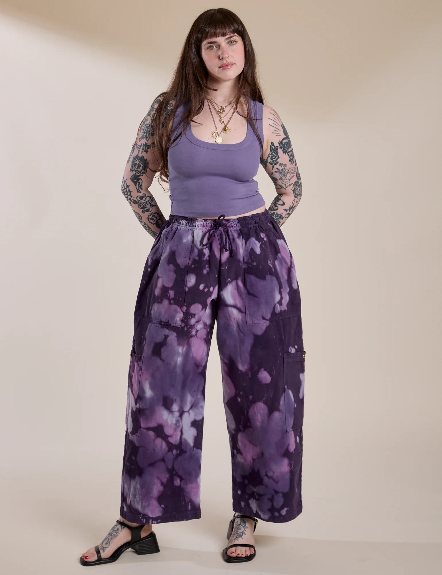 Magic Waters Drop Pocket Pants - Dark Lavender - Image 12