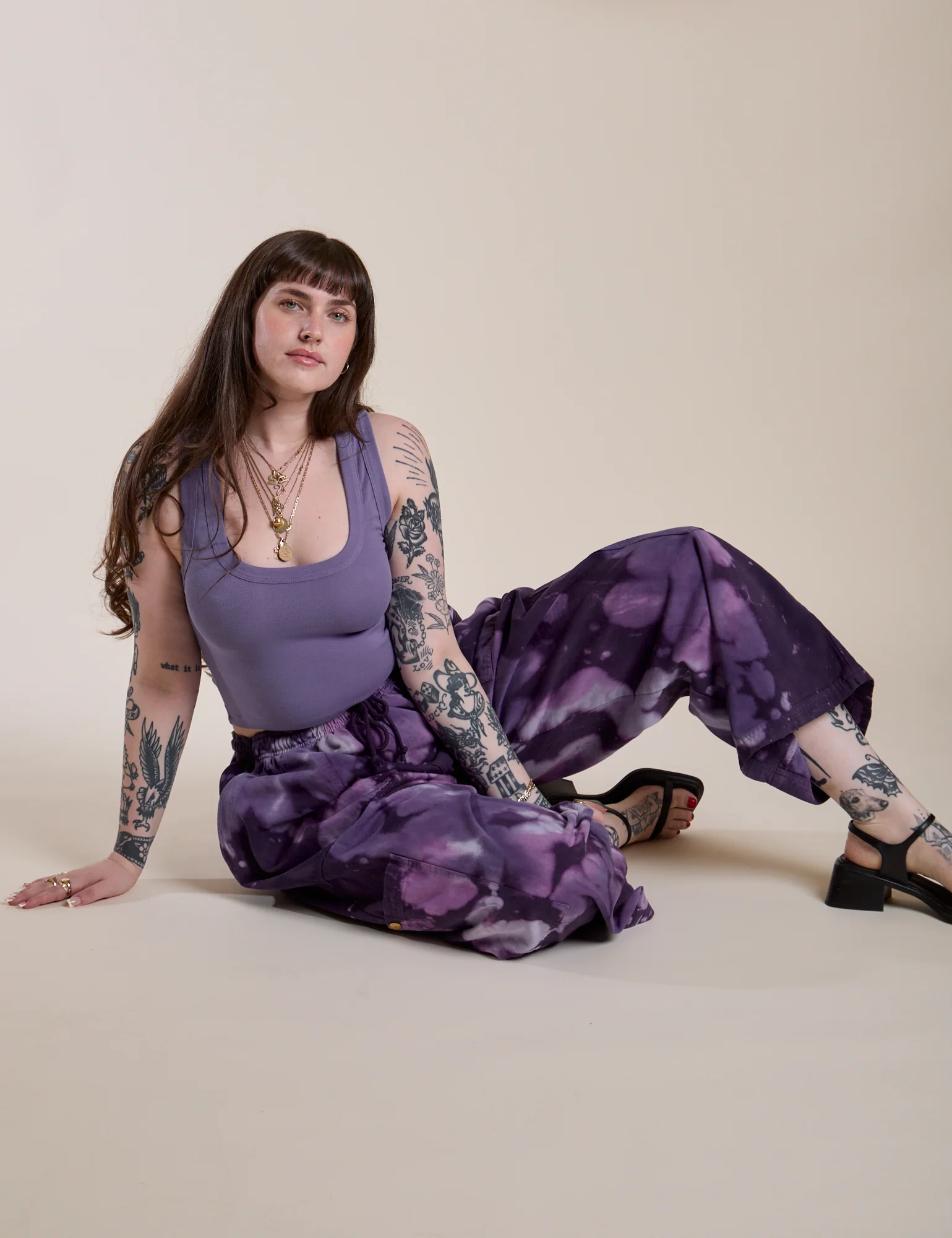 Magic Waters Drop Pocket Pants - Dark Lavender - Image 18
