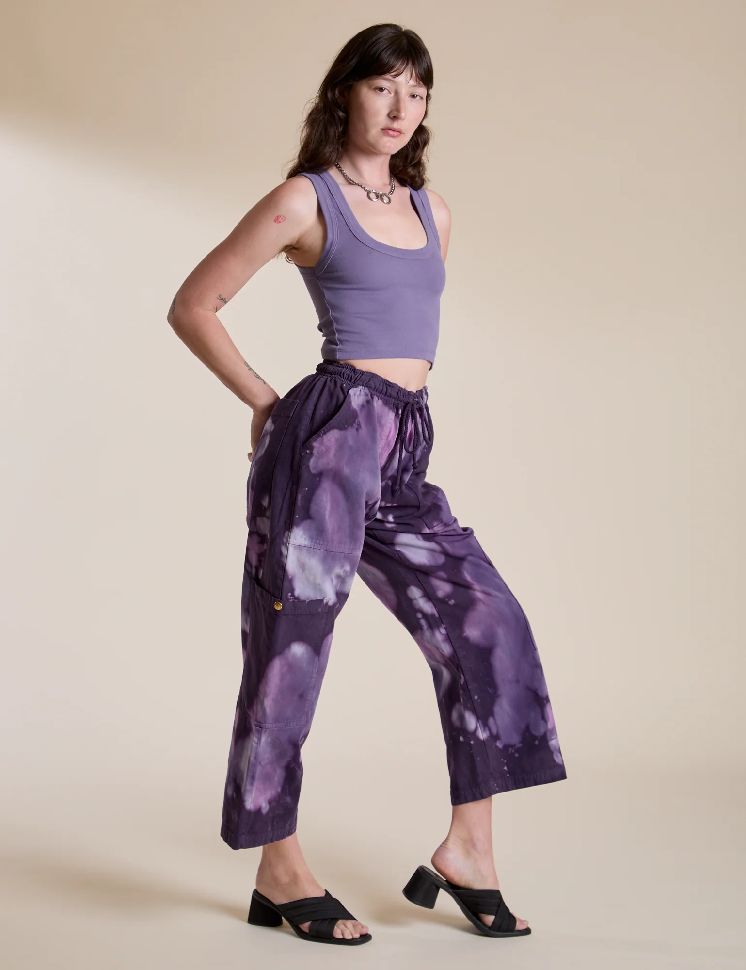 Magic Waters Drop Pocket Pants - Dark Lavender - Image 28