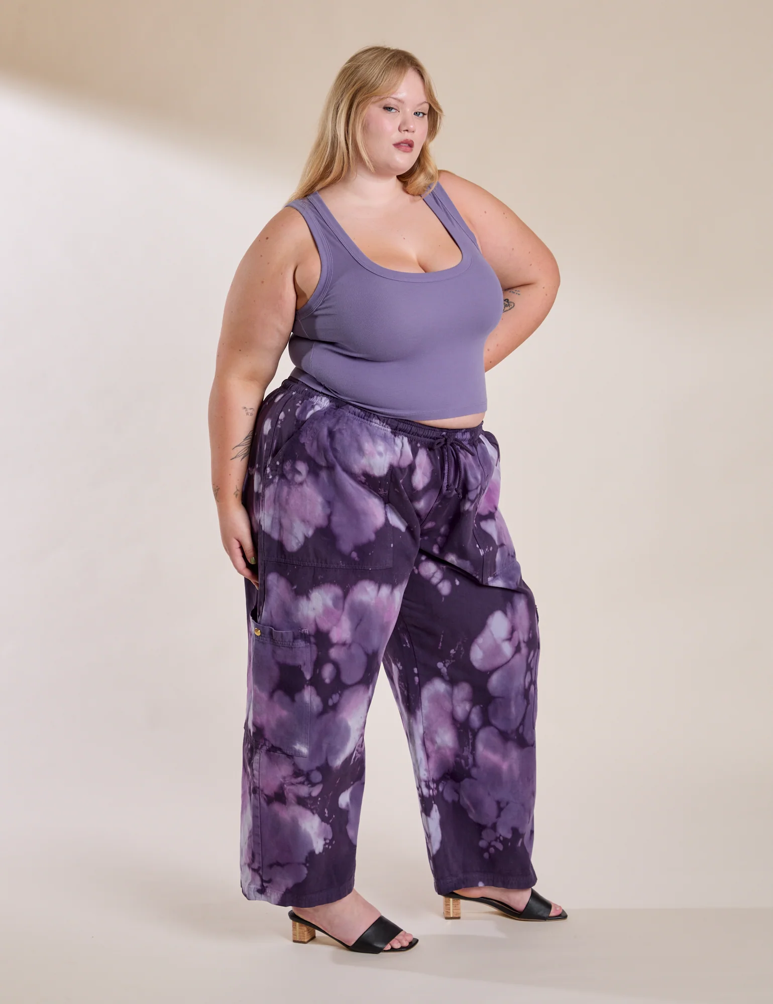 Magic Waters Drop Pocket Pants - Dark Lavender - Image 3