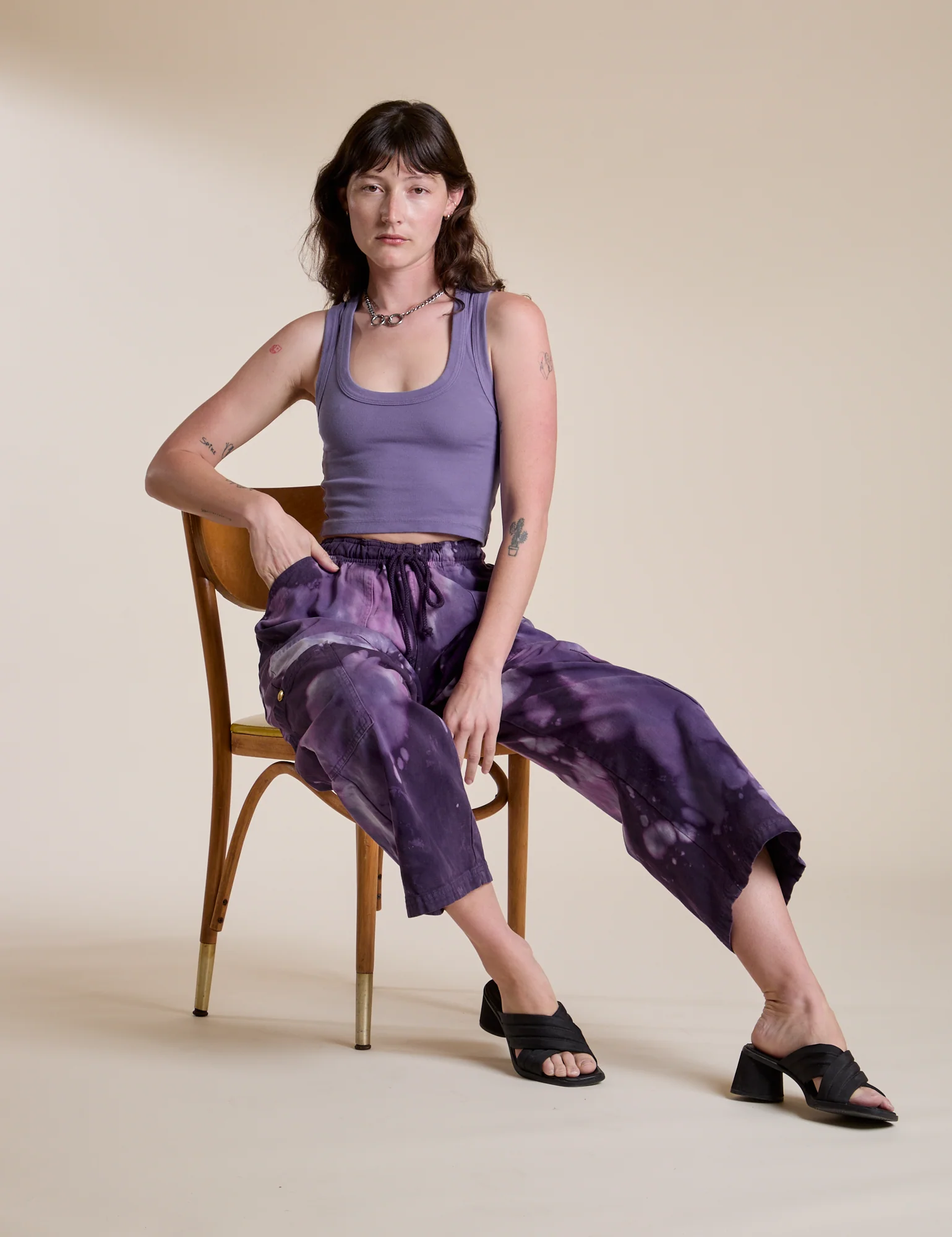 Magic Waters Drop Pocket Pants - Dark Lavender - Image 33