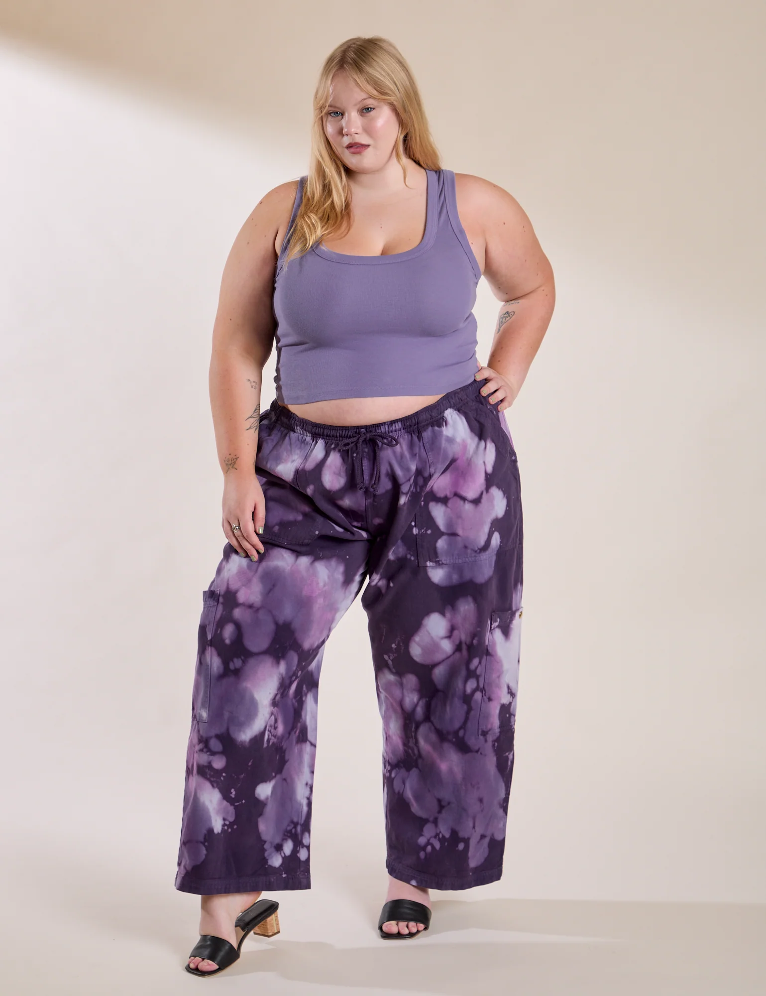 Magic Waters Drop Pocket Pants - Dark Lavender - Image 5