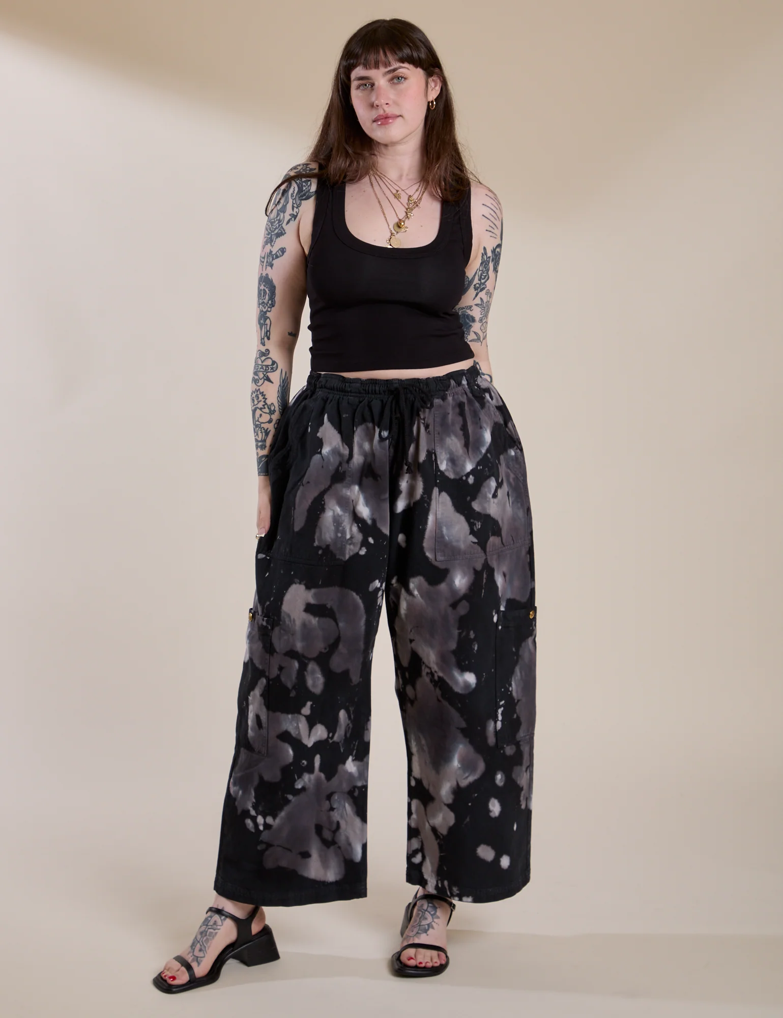 Magic Waters Drop Pocket Pants - Ink Blot