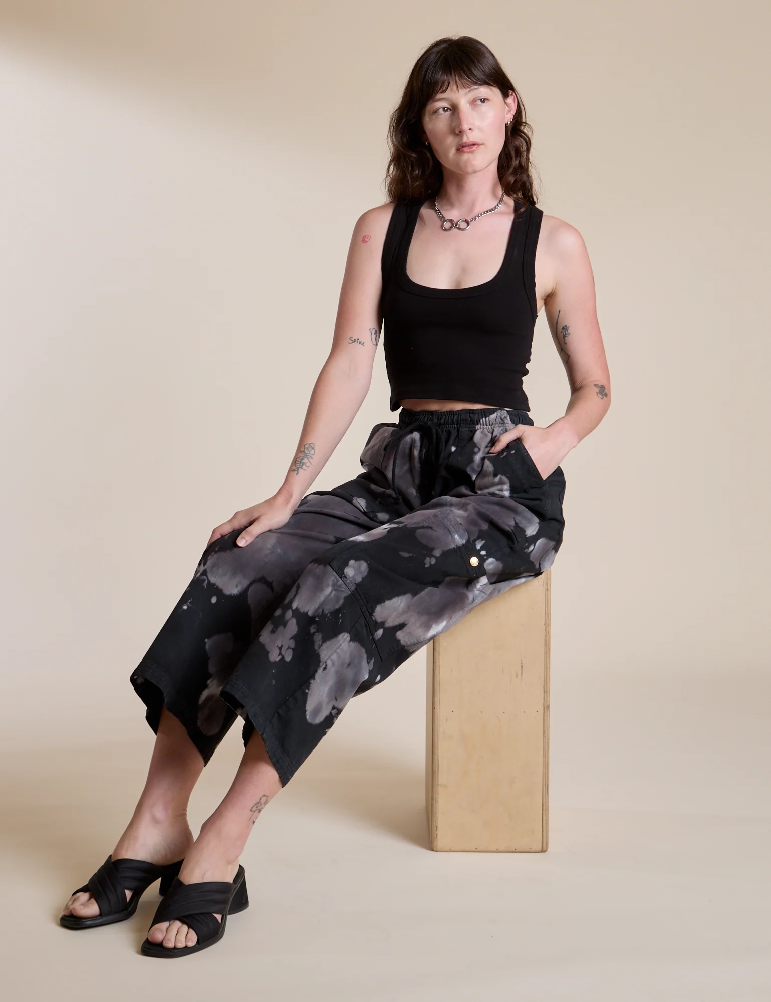 Magic Waters Drop Pocket Pants - Ink Blot - Image 26