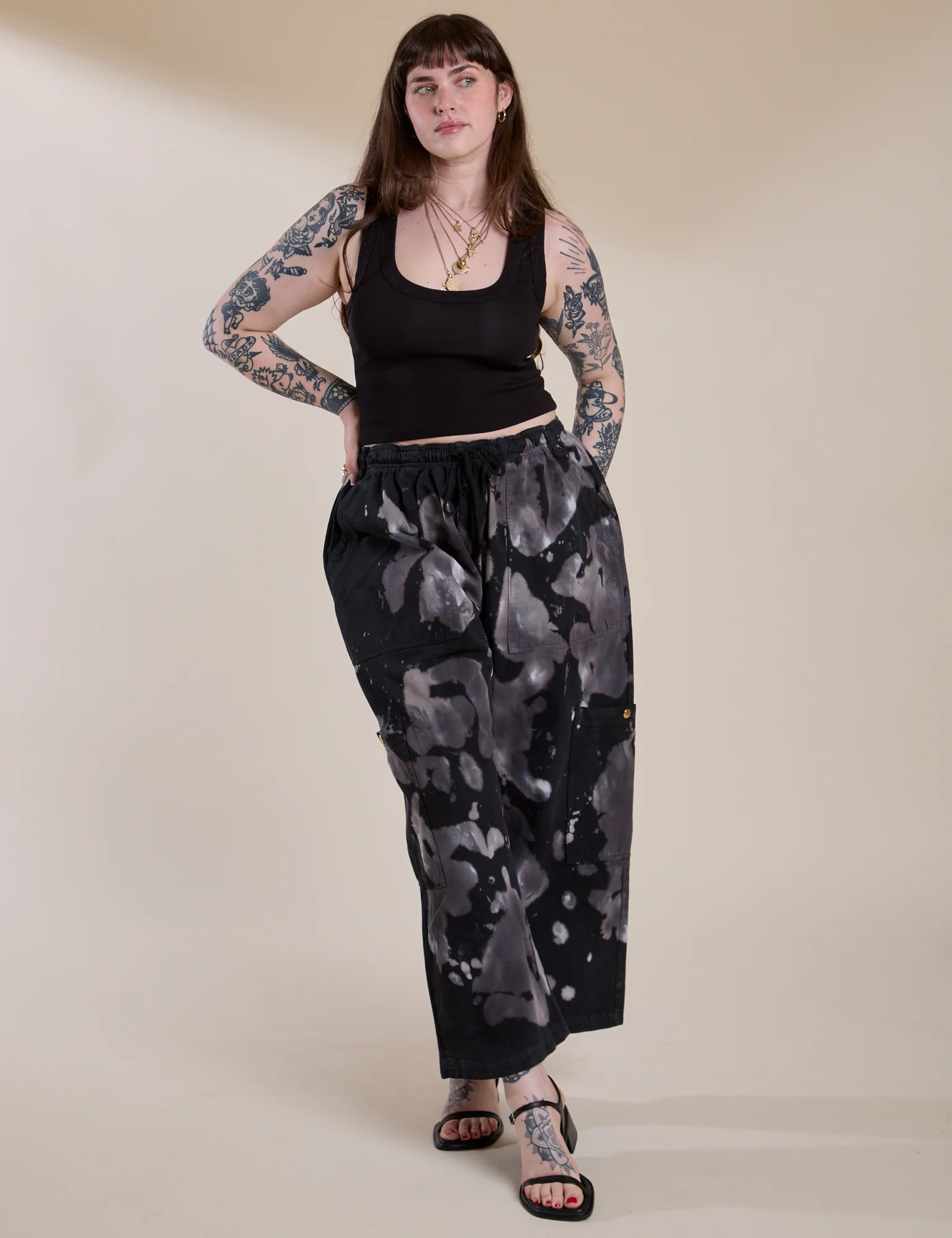 Magic Waters Drop Pocket Pants - Ink Blot - Image 3