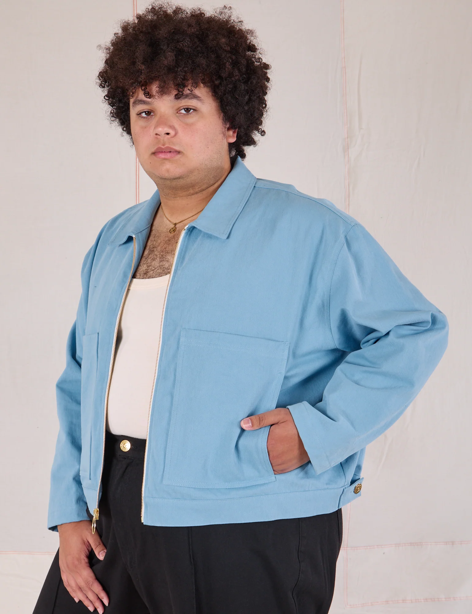 Mechanic Jacket - Baby Blue *FINAL SALE* - Image 12