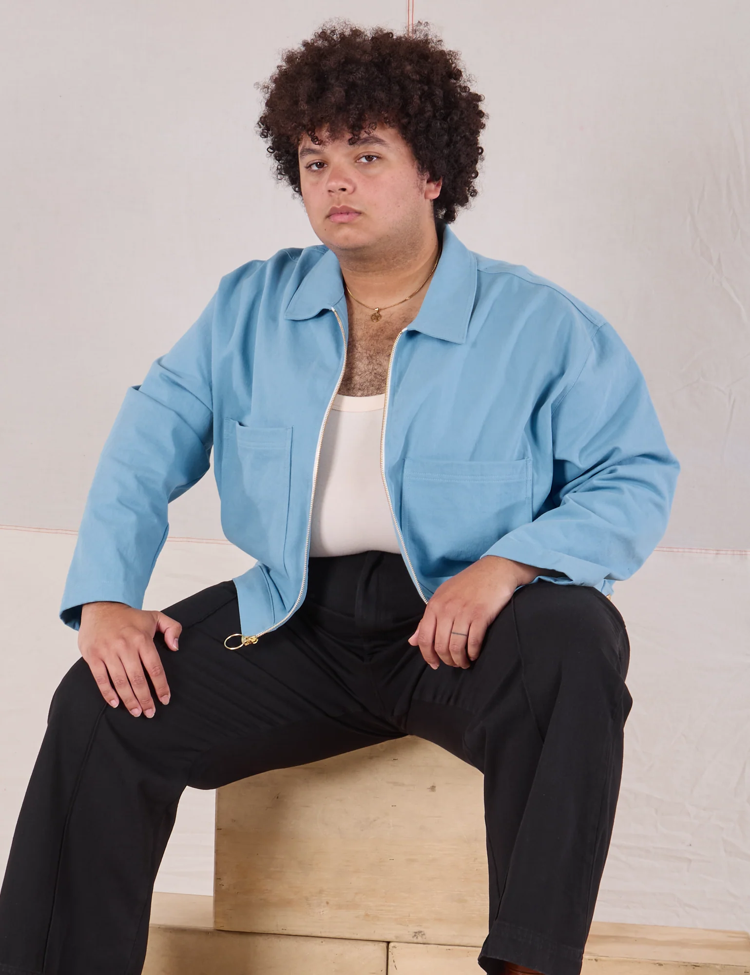 Mechanic Jacket - Baby Blue *FINAL SALE* - Image 16