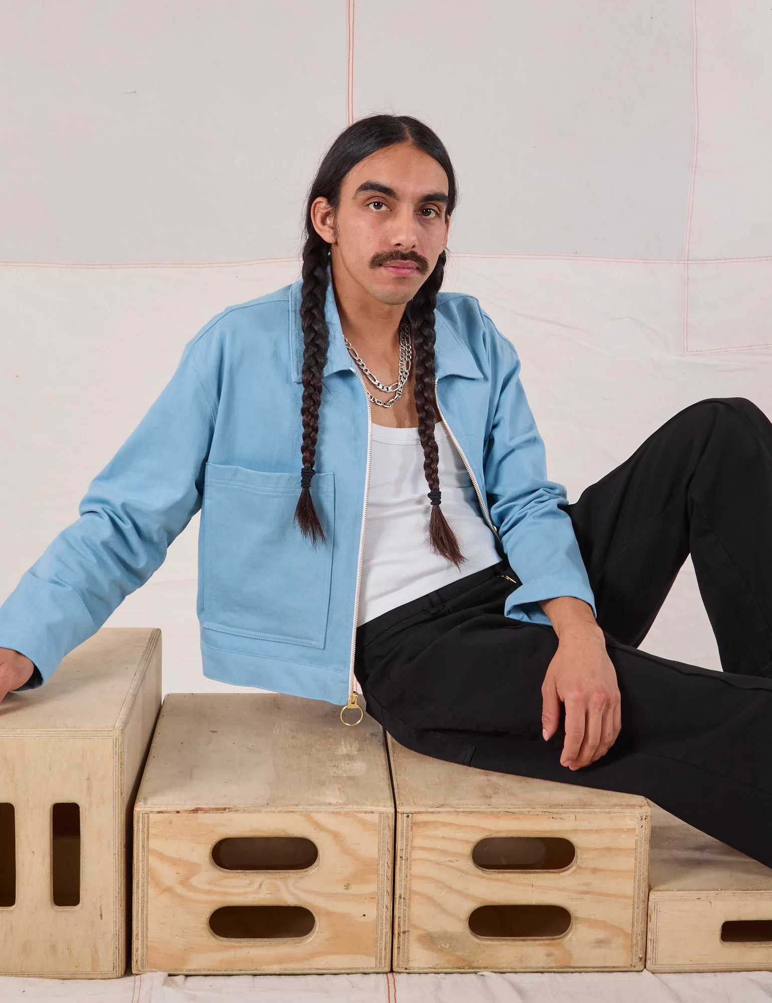 Mechanic Jacket - Baby Blue *FINAL SALE* - Image 24