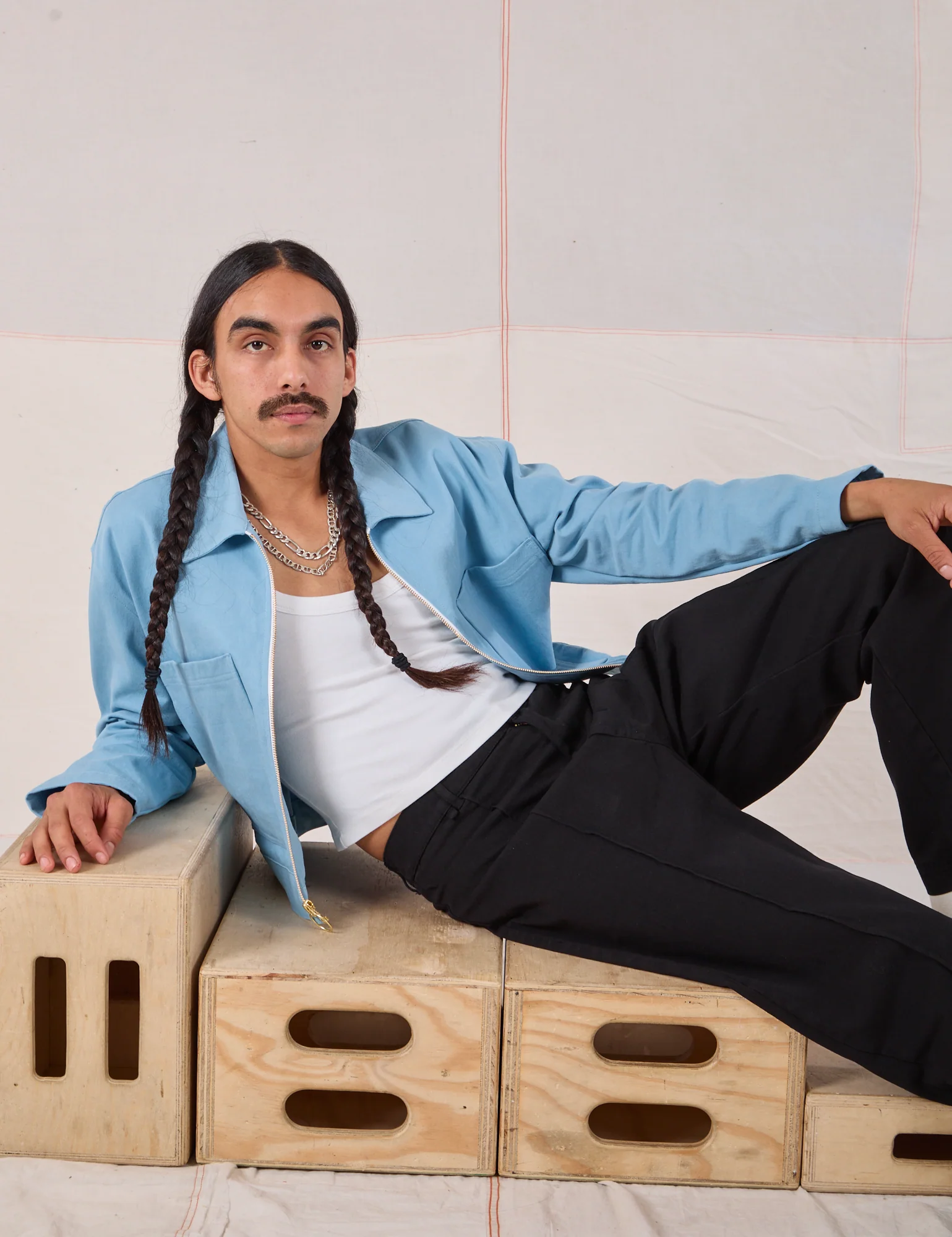 Mechanic Jacket - Baby Blue *FINAL SALE* - Image 25