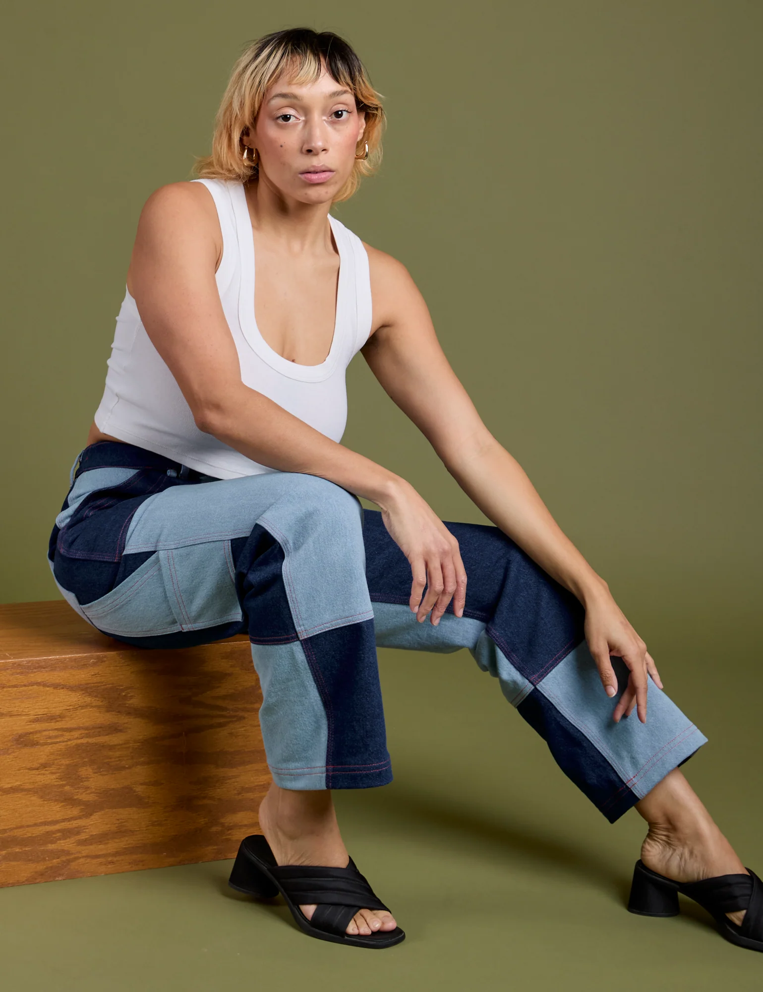 Mismatched Denim Carpenter Jeans - Image 12