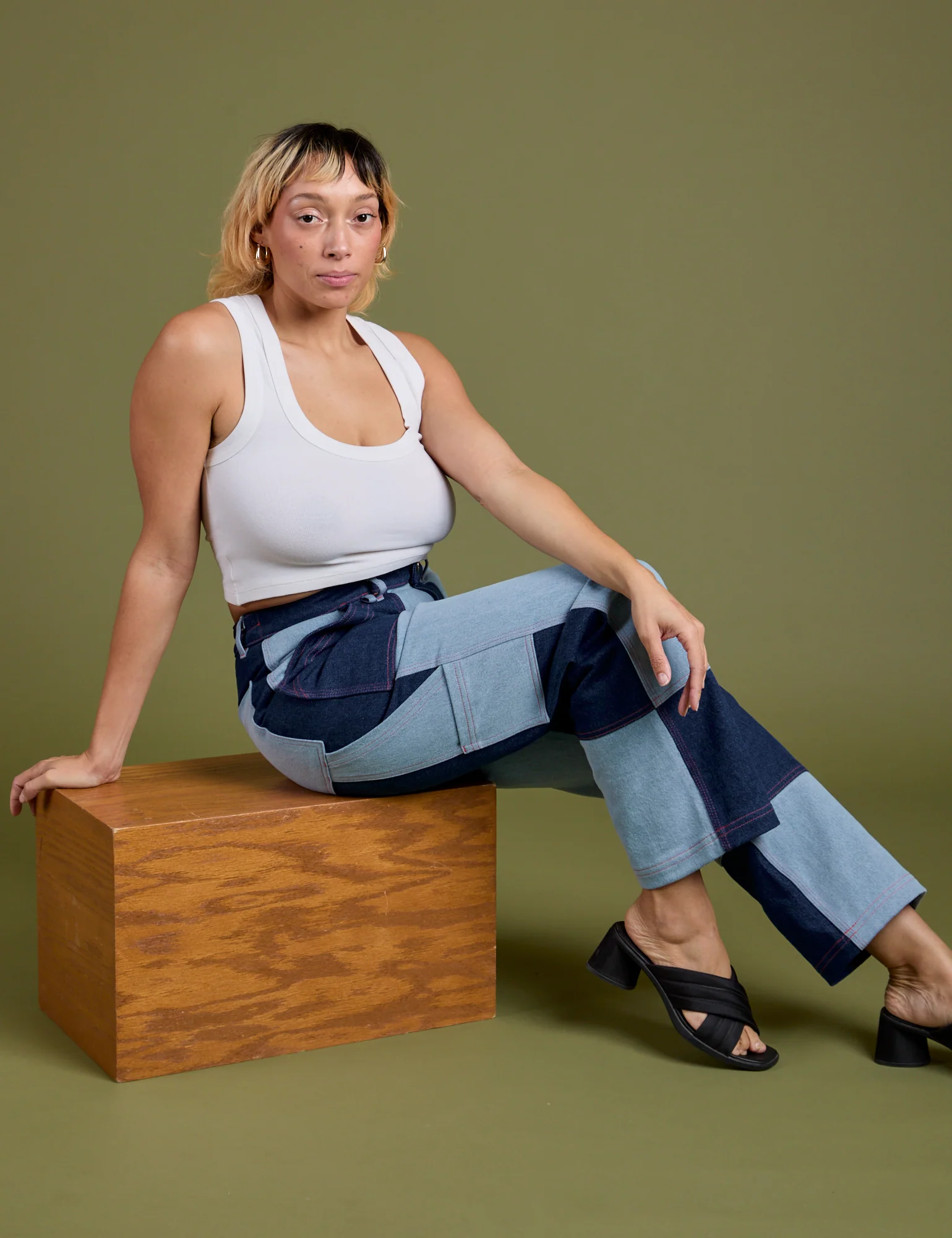Mismatched Denim Carpenter Jeans - Image 13