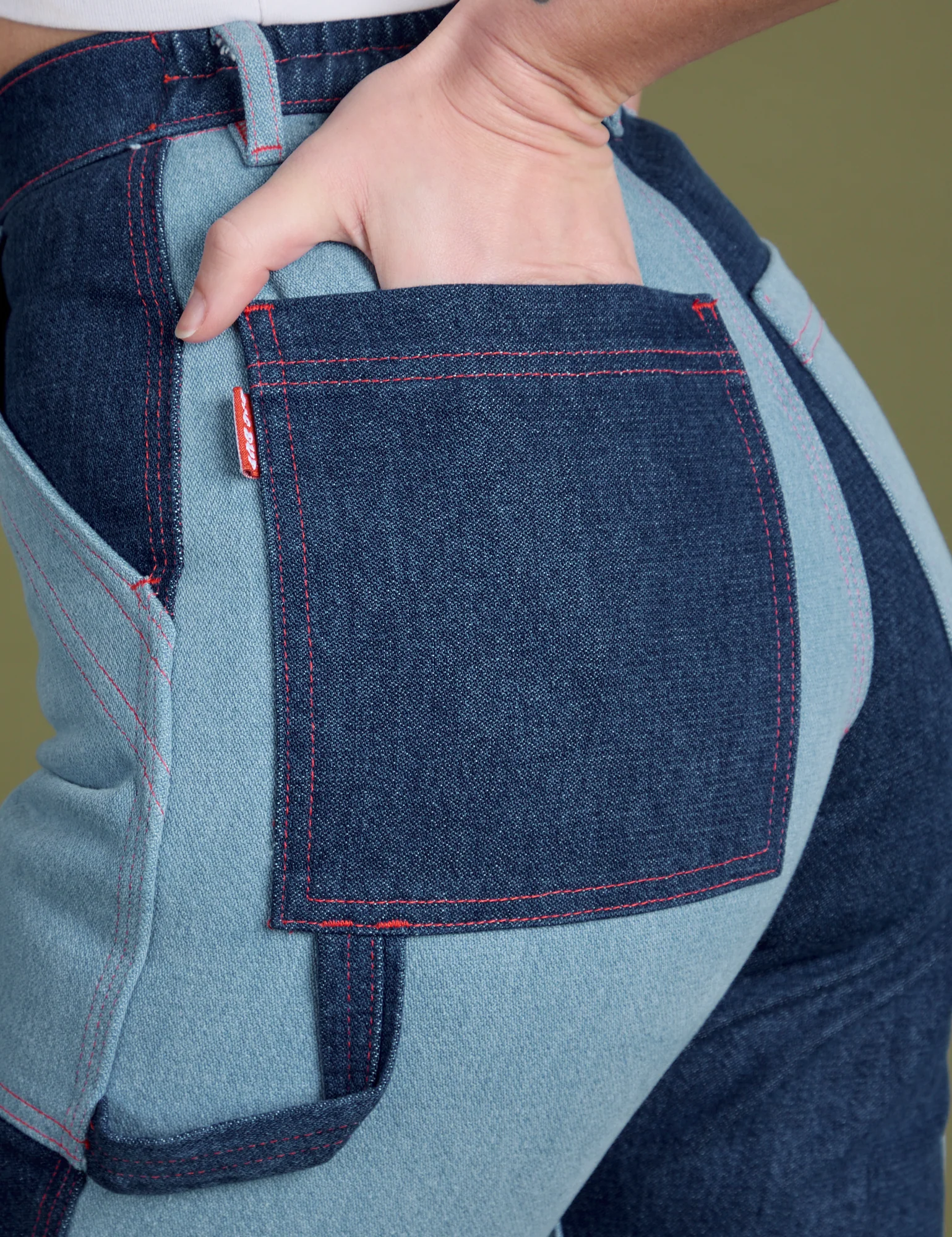 Mismatched Denim Carpenter Jeans - Image 23