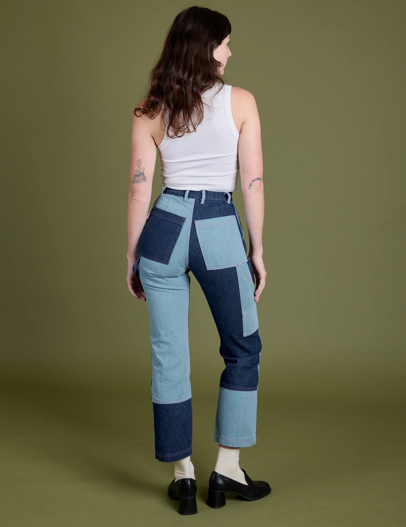 Mismatched Denim Carpenter Jeans - Image 24