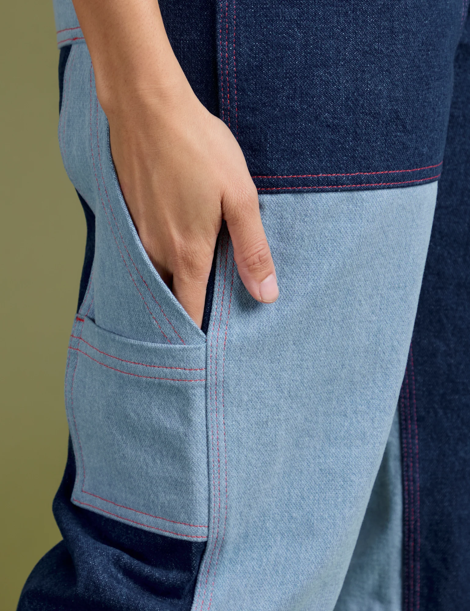 Mismatched Denim Carpenter Jeans - Image 8