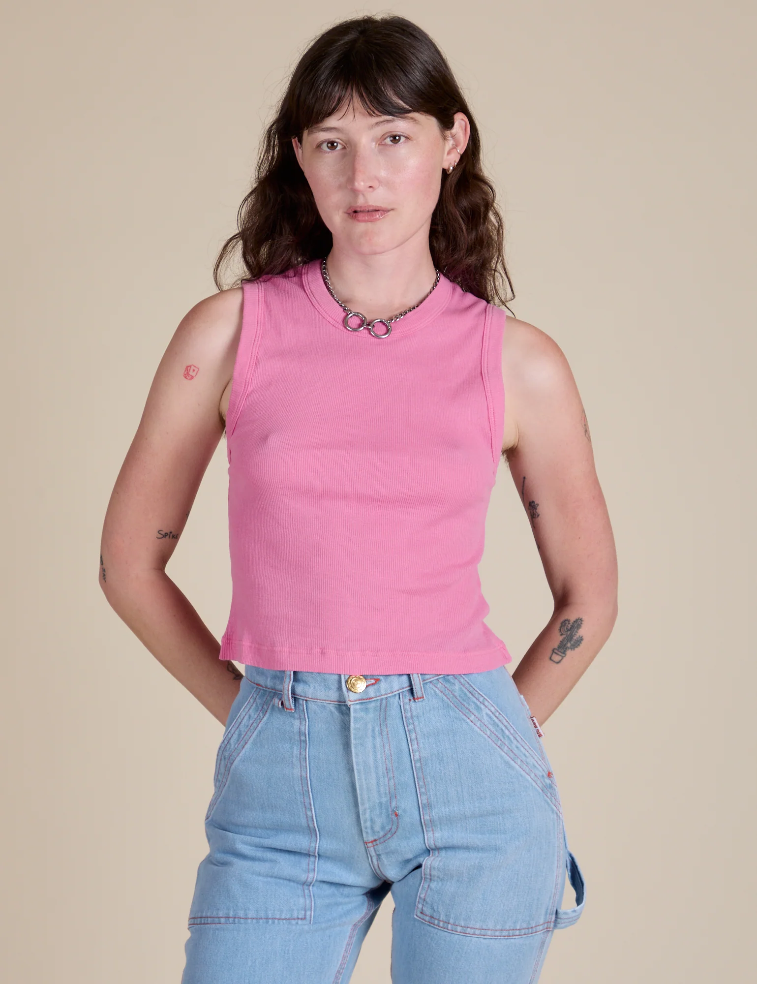 Muscle Tee - Bubblegum Pink - Image 10