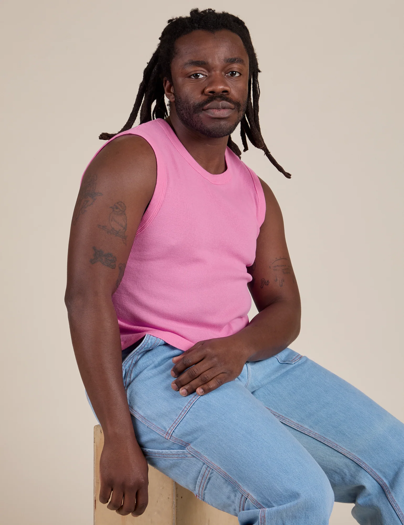 Muscle Tee - Bubblegum Pink - Image 23