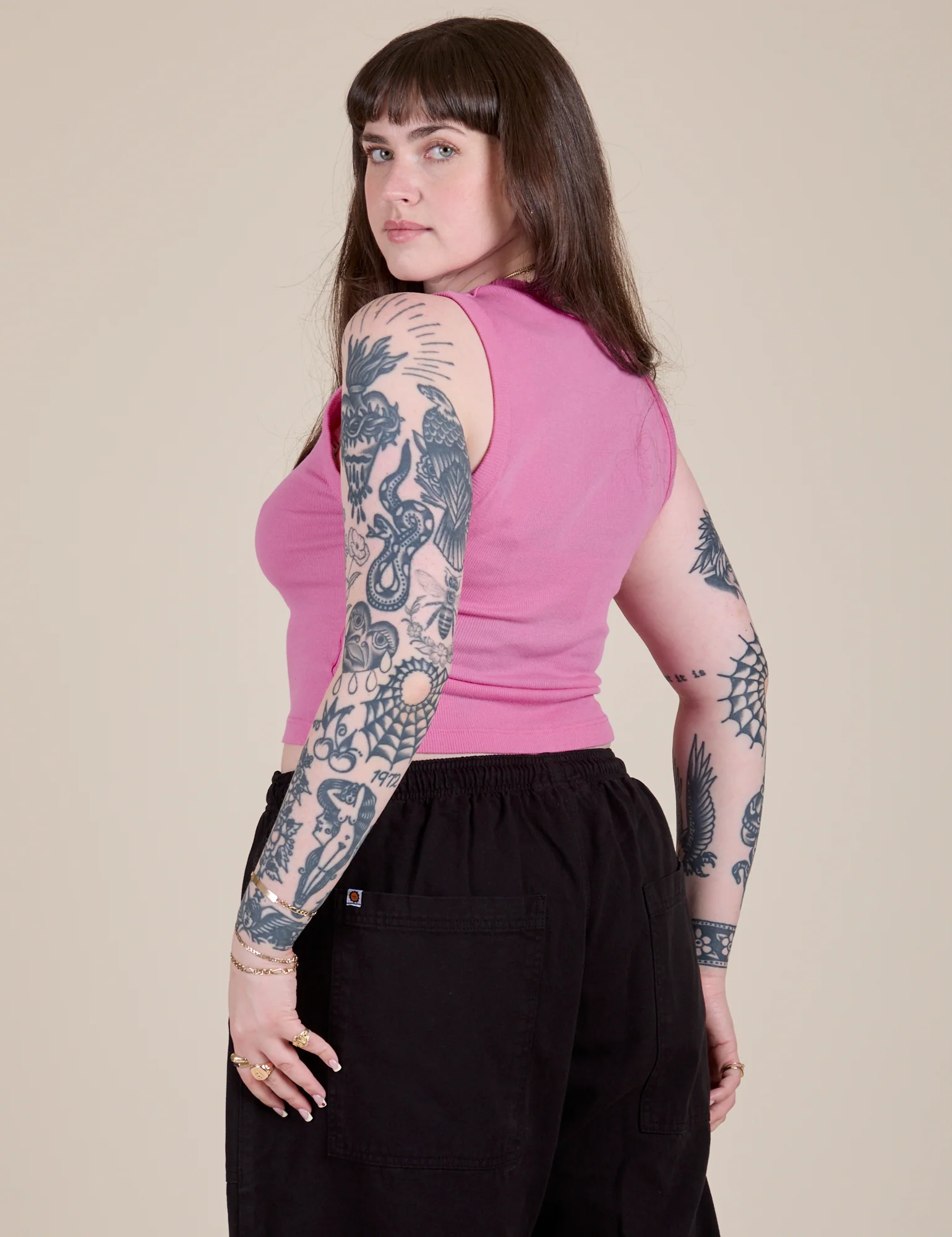 Muscle Tee - Bubblegum Pink - Image 29